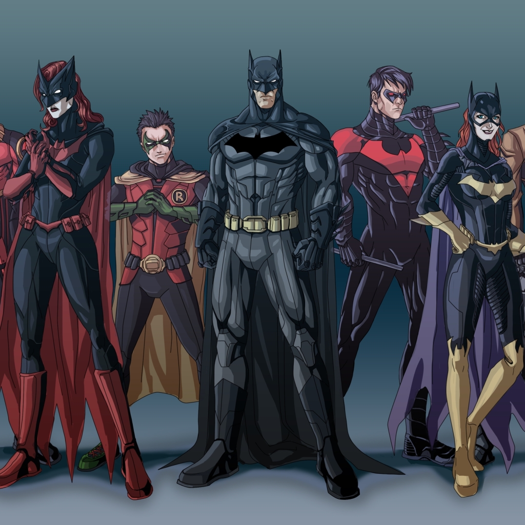Download mobile wallpaper Batman, Comics, Dc Comics, Barbara Gordon, Nightwing, Batgirl, Robin (Dc Comics), Dick Grayson, Batwoman, The New 52, Damian Wayne, Kate Kane for free.