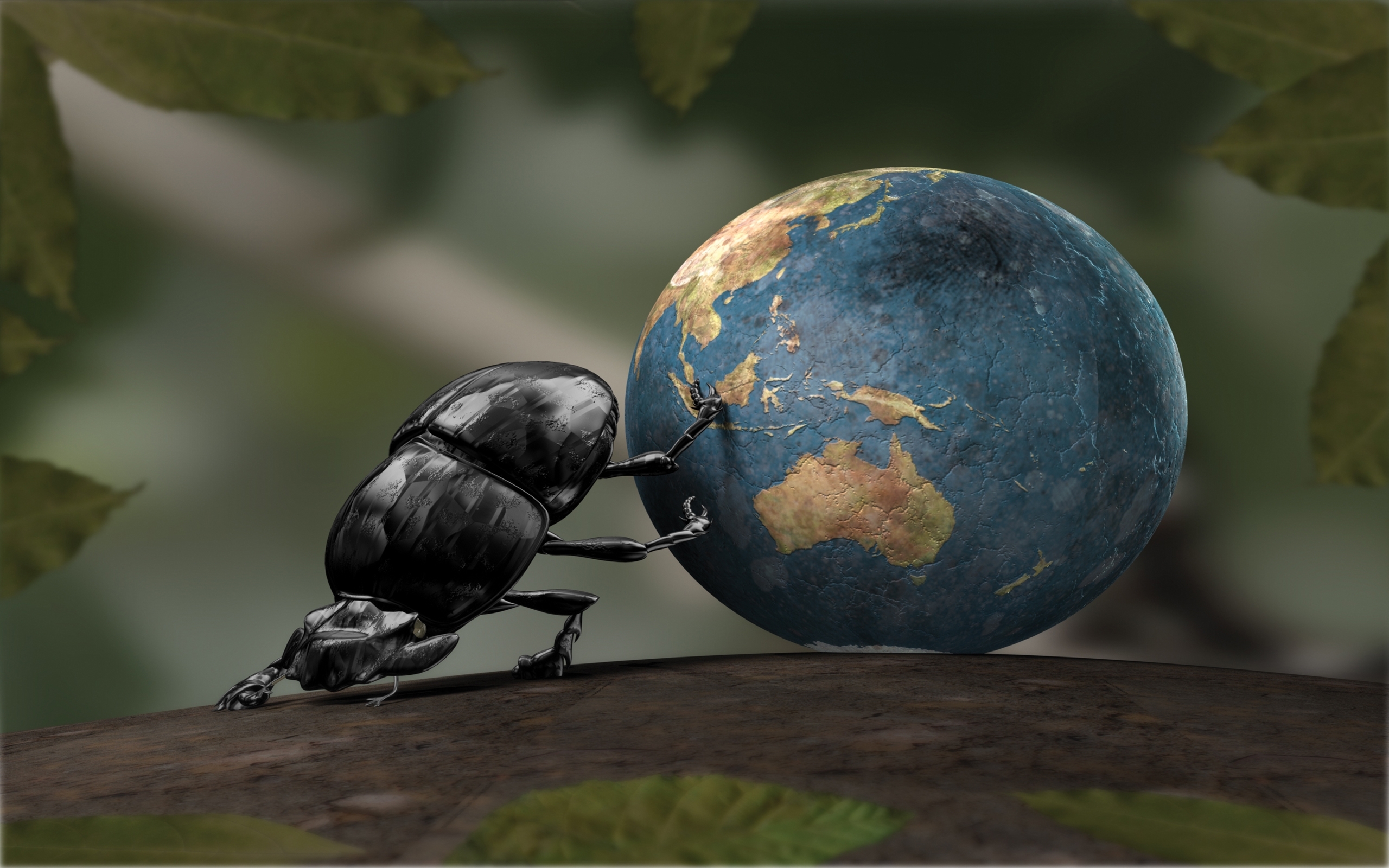 Free download wallpaper Insects, Planets, Art, Funny on your PC desktop