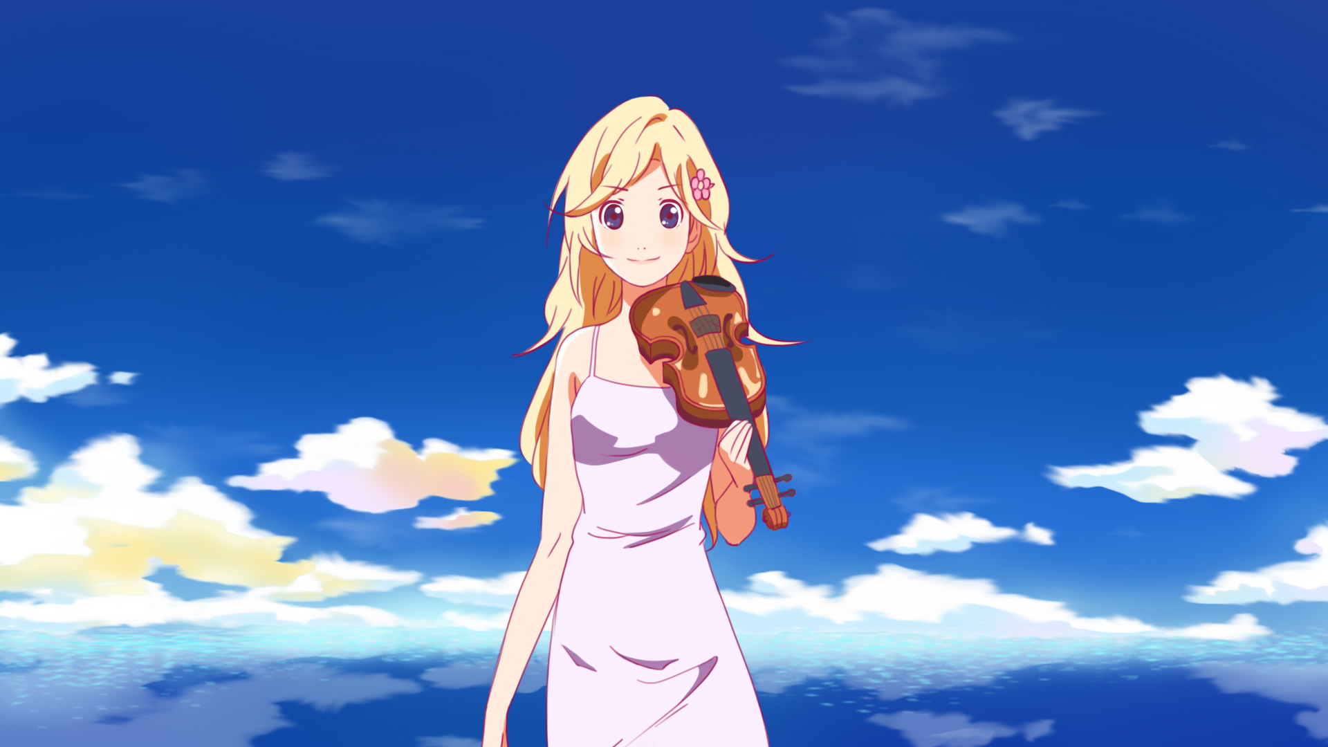 Handy-Wallpaper Animes, Kaori Miyazono, Shigatsu Wa Kimi No Uso Sekunden In Moll kostenlos herunterladen.