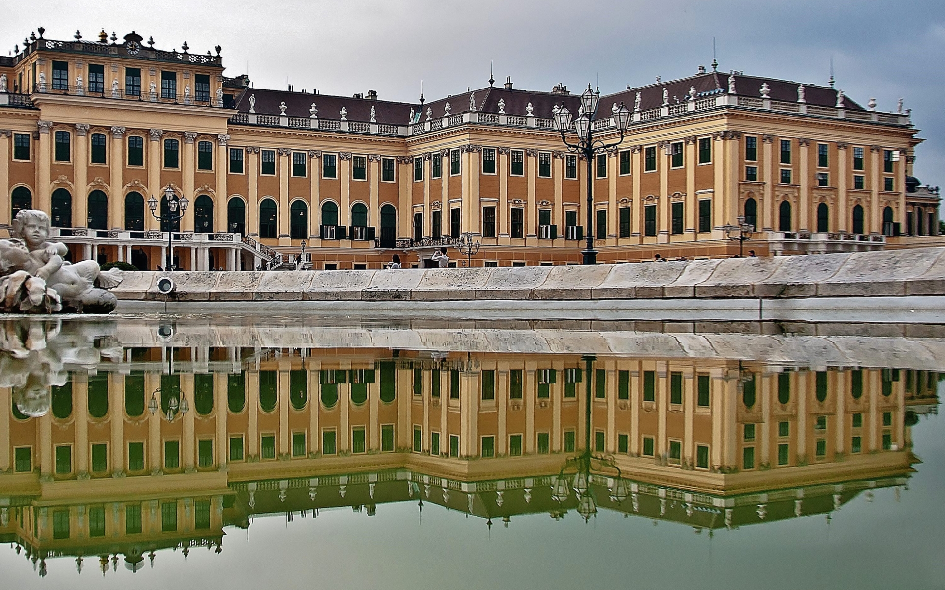 347369 скачать картинку сделано человеком, дворец шенбрунн, дворцы - обои и заставки бесплатно