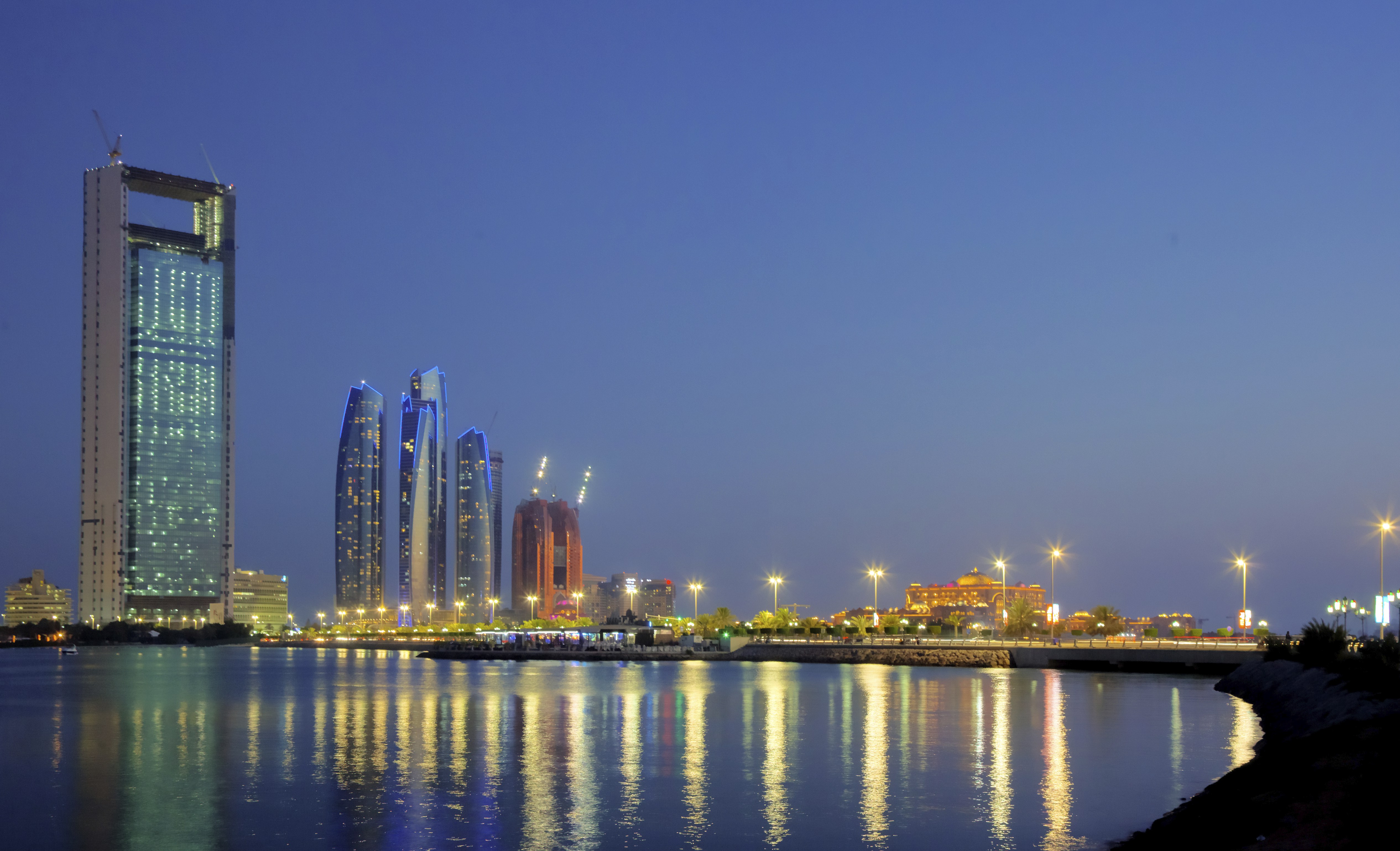 man made, etihad towers, abu dhabi, building, united arab emirates