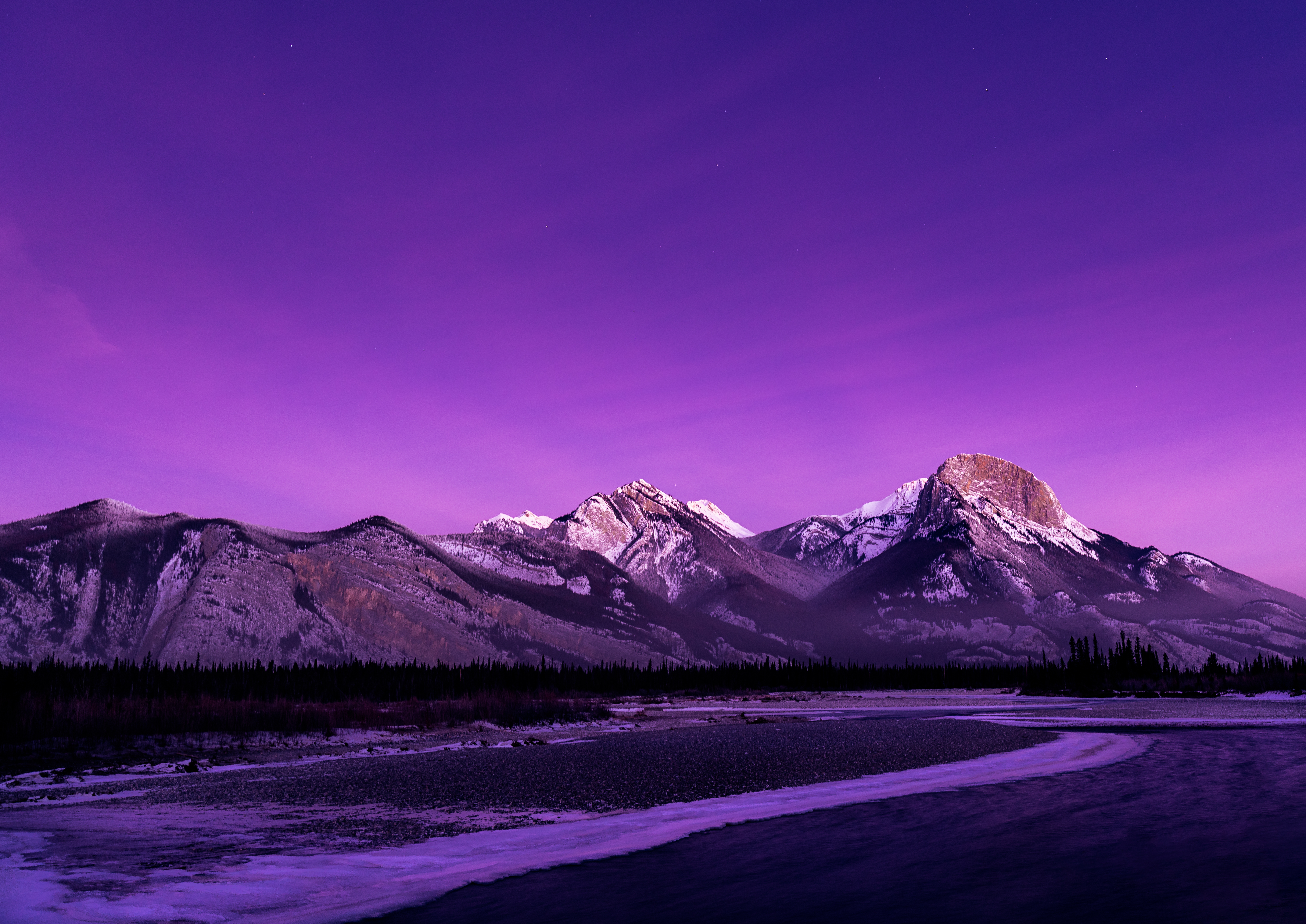131303 descargar fondo de pantalla púrpura, naturaleza, montañas, crepúsculo, violeta, vértice, oscuridad, tops: protectores de pantalla e imágenes gratis