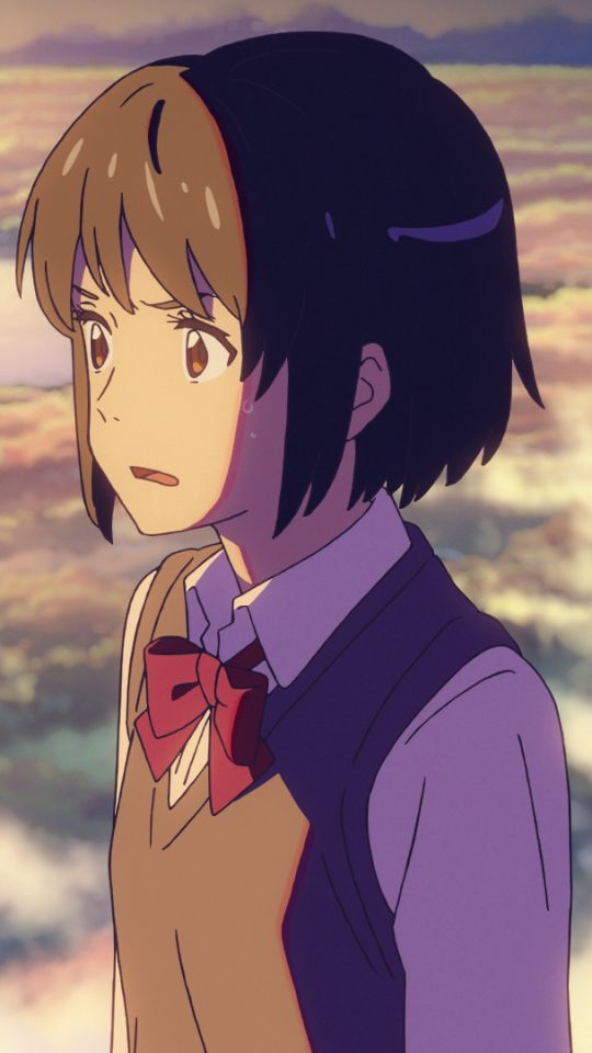 Descarga gratuita de fondo de pantalla para móvil de Animado, Kimi No Na Wa, Mitsuha Miyamizu.