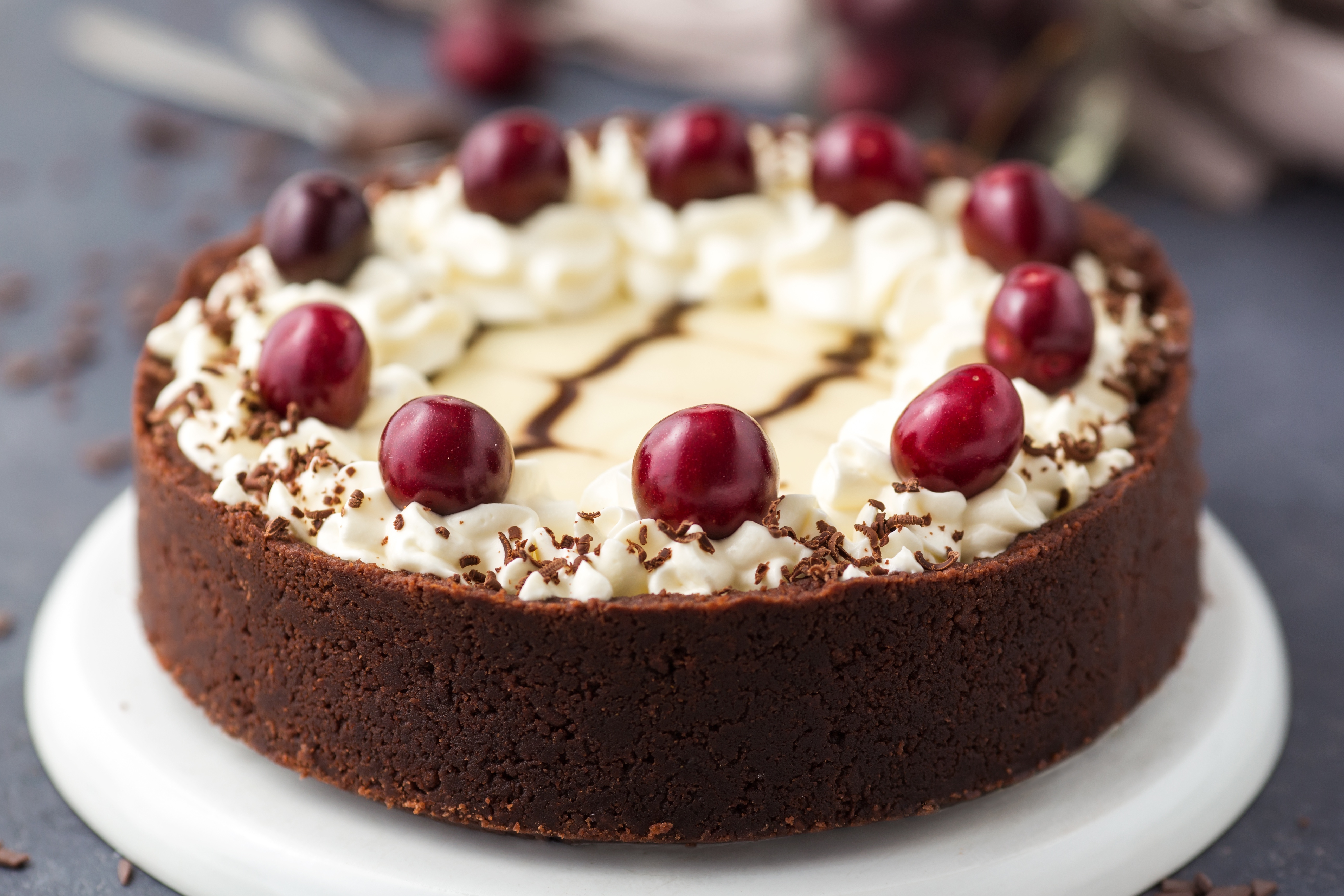 Free download wallpaper Food, Cherry, Desert, Cake on your PC desktop