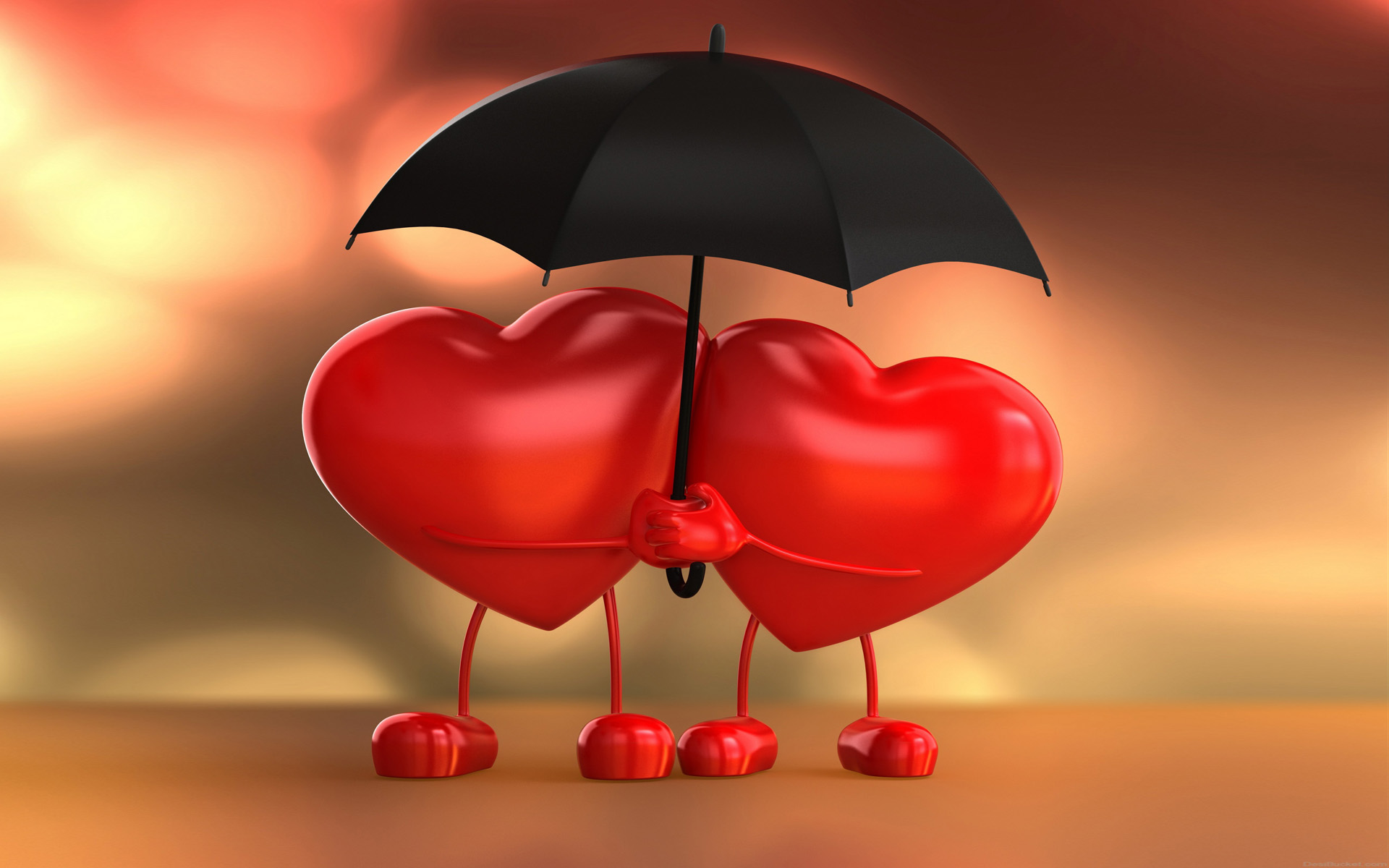 Download mobile wallpaper Valentine's Day, Love, Holiday, Heart, Umbrella for free.