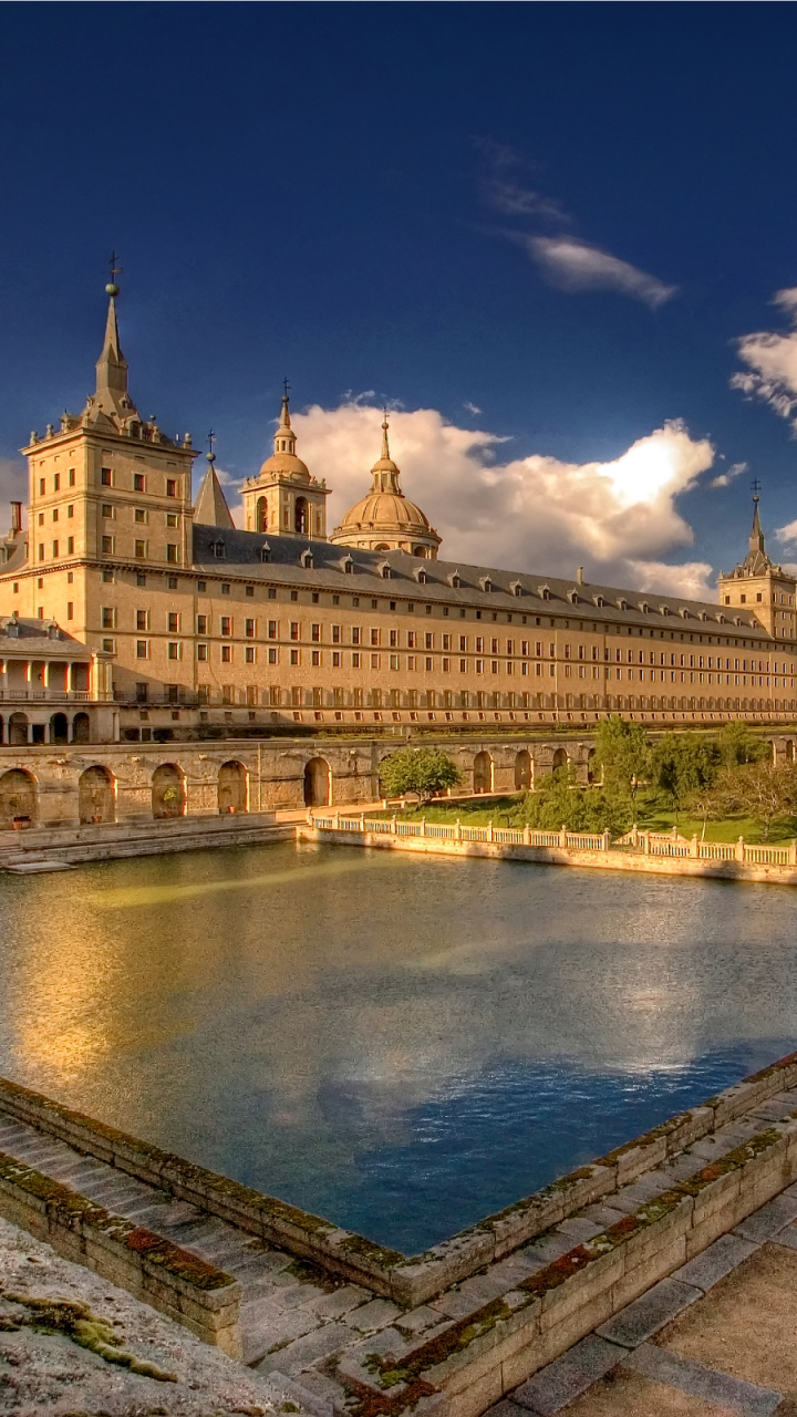 Download mobile wallpaper Man Made, El Escorial, Palaces for free.