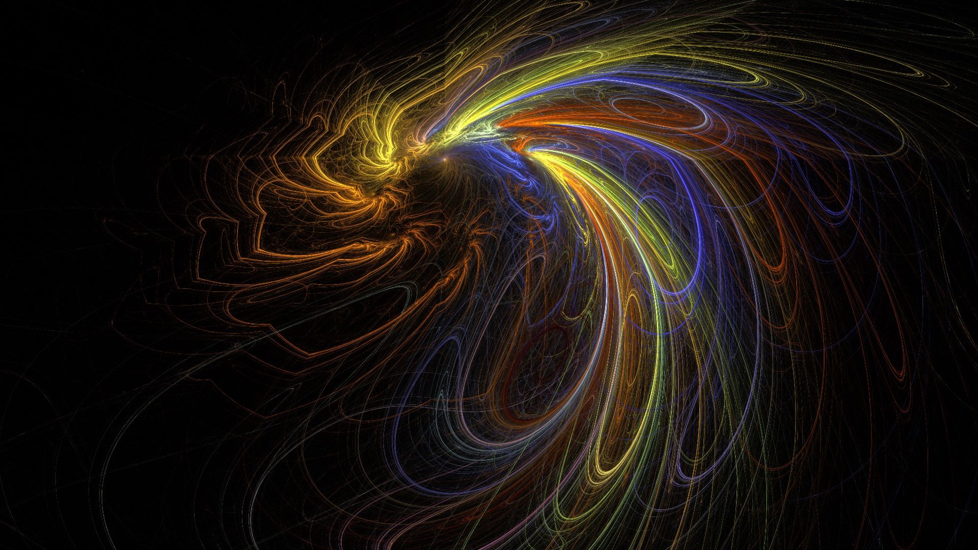 Download mobile wallpaper Motley, Lines, Multicolored, Pattern, Abstract, Smoke, Form for free.
