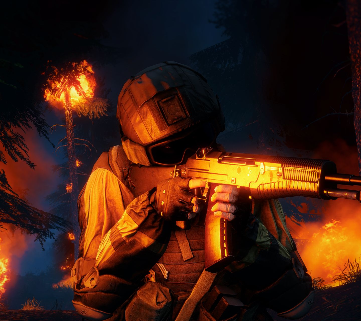 Download mobile wallpaper Fire, Weapon, Battlefield, Soldier, Video Game, Battlefield 4 for free.