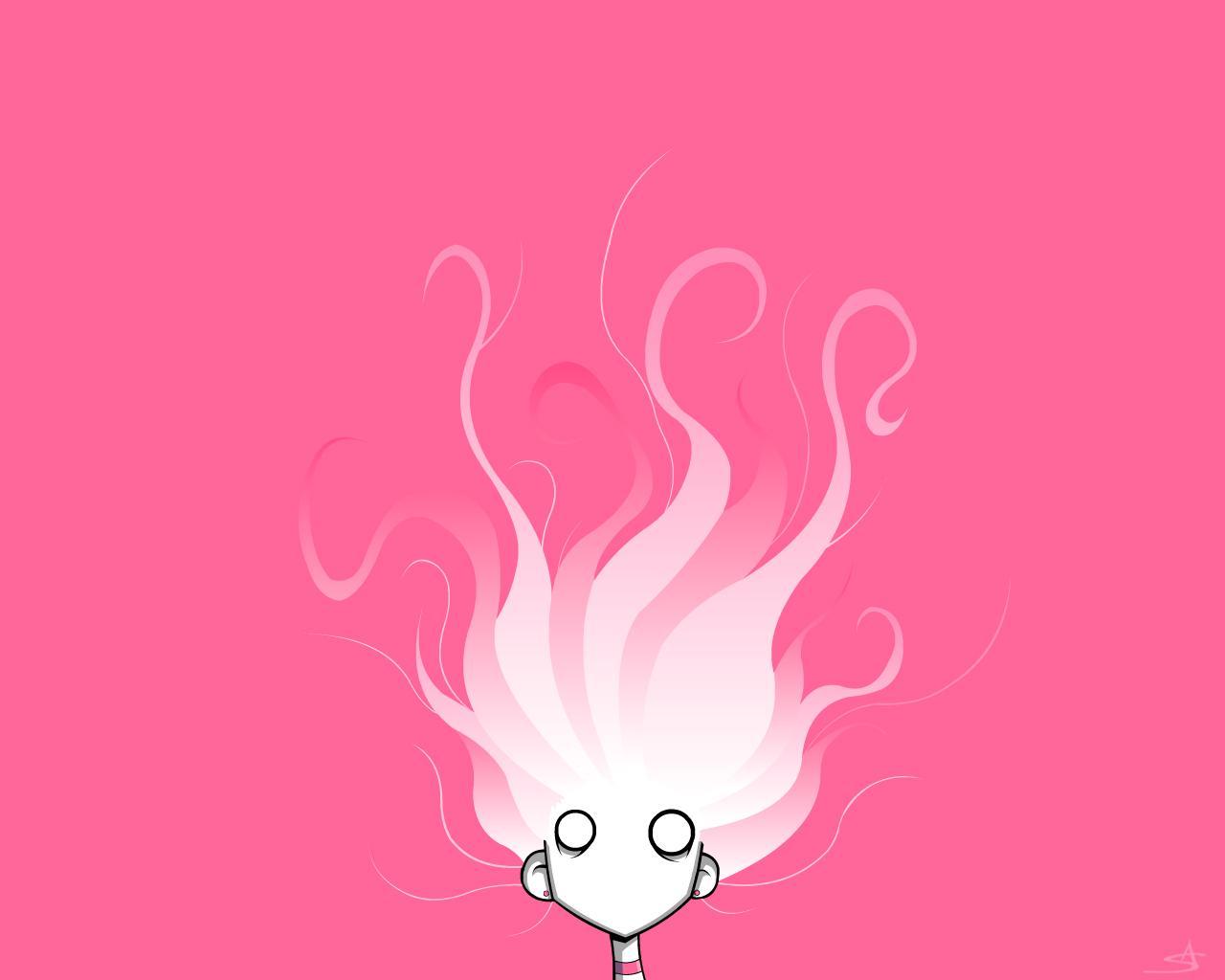 Download mobile wallpaper Pink, Hair, Other, Humor for free.