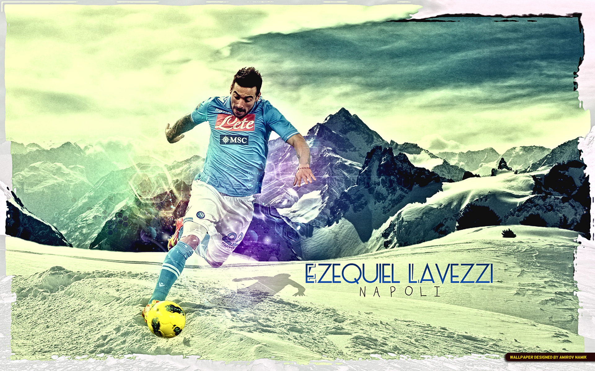 Download mobile wallpaper Sports, S S C Napoli, Ezequiel Lavezzi for free.