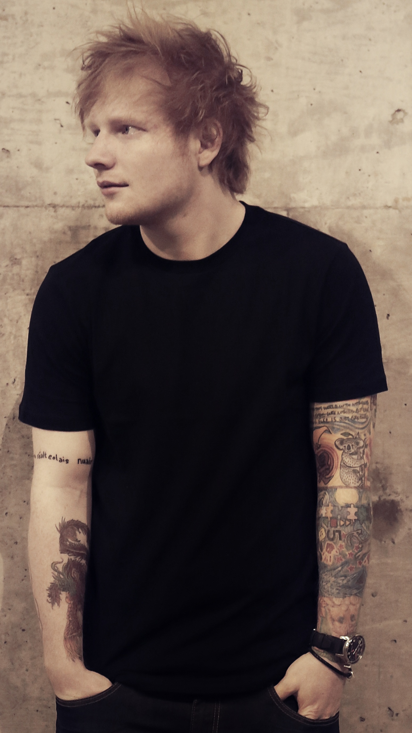 Download mobile wallpaper Music, Tattoo, Singer, English, Ed Sheeran for free.