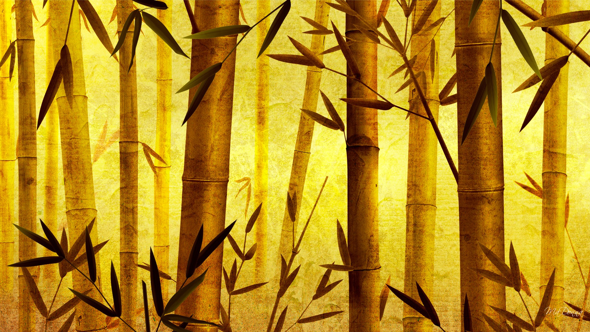 Handy-Wallpaper Orientalisch, Bambus, Planze, Künstlerisch kostenlos herunterladen.
