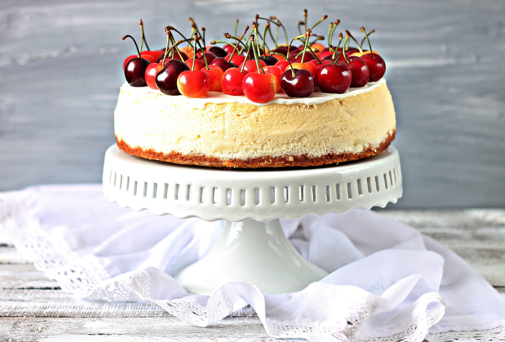 Free download wallpaper Food, Cherry, Still Life, Cake, Fruit on your PC desktop