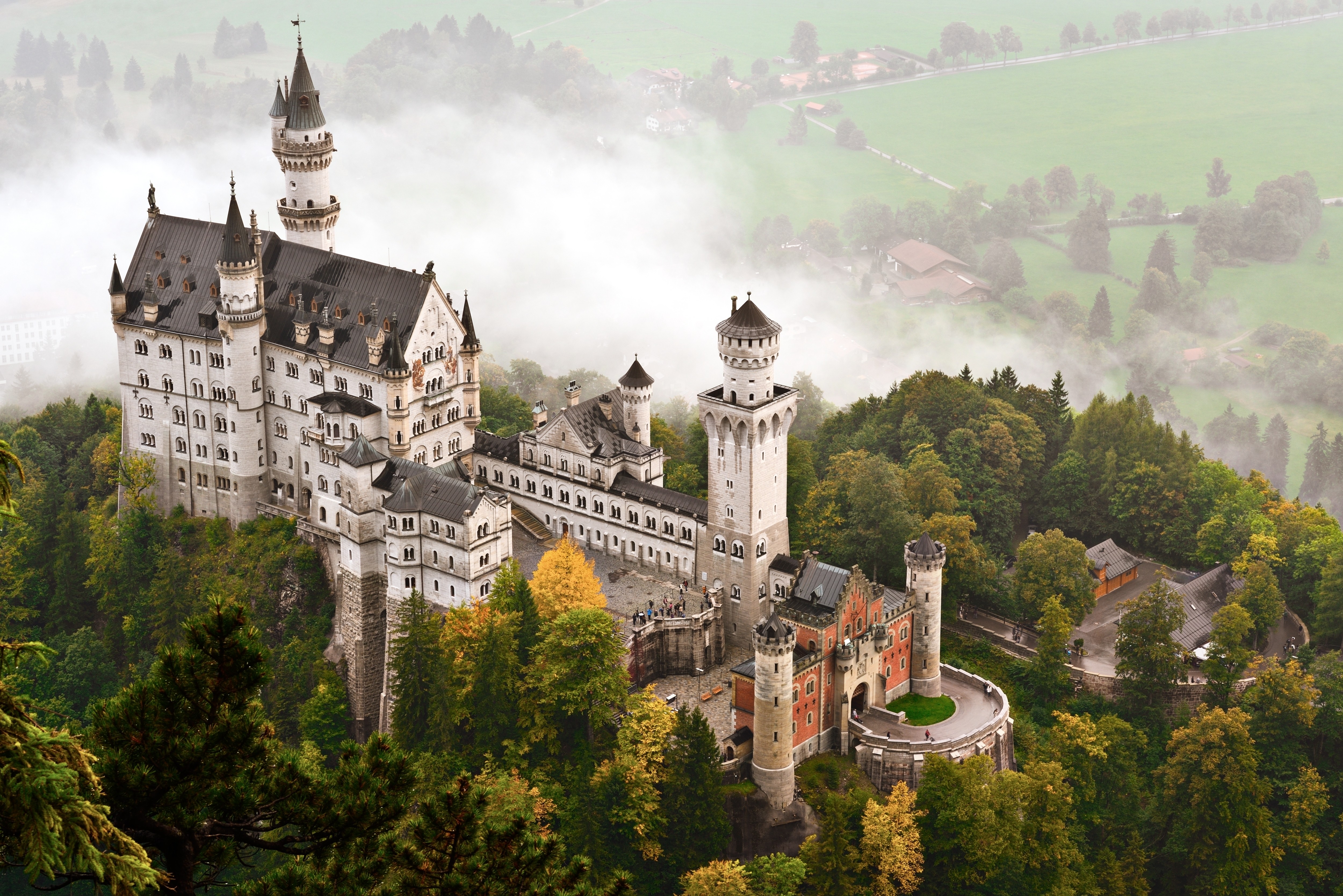 Скачать обои бесплатно Замки, Замок, Германия, Замок Нойшванштайн, Сделано Человеком картинка на рабочий стол ПК