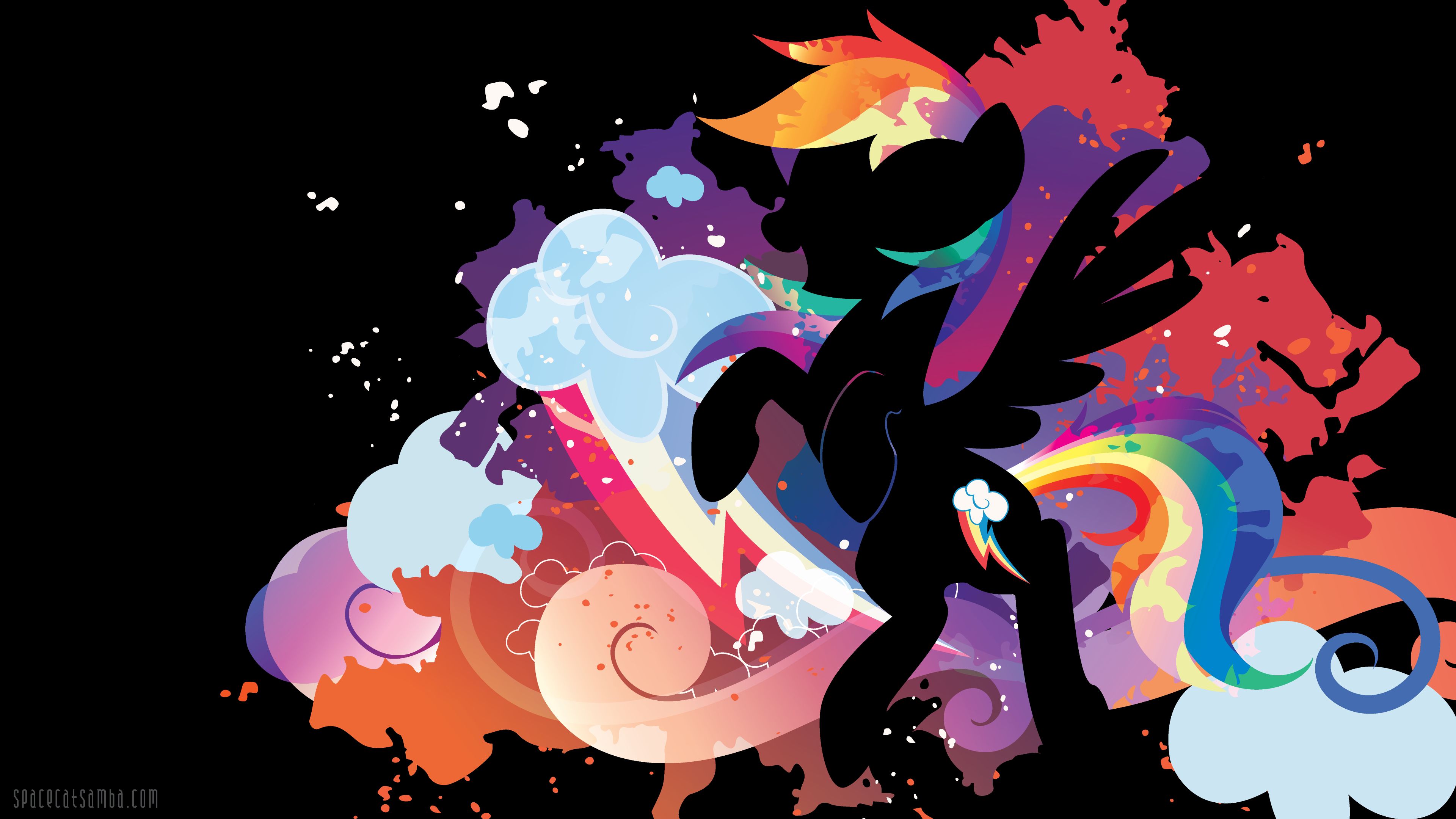 Téléchargez des papiers peints mobile Mon Petit Poney, Minimaliste, Séries Tv, My Little Pony : Les Amies C'est Magique, Rainbow Dash gratuitement.