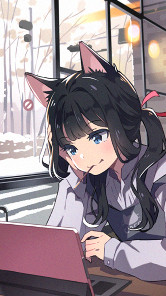 Download mobile wallpaper Anime, Girl, Cat Girl for free.