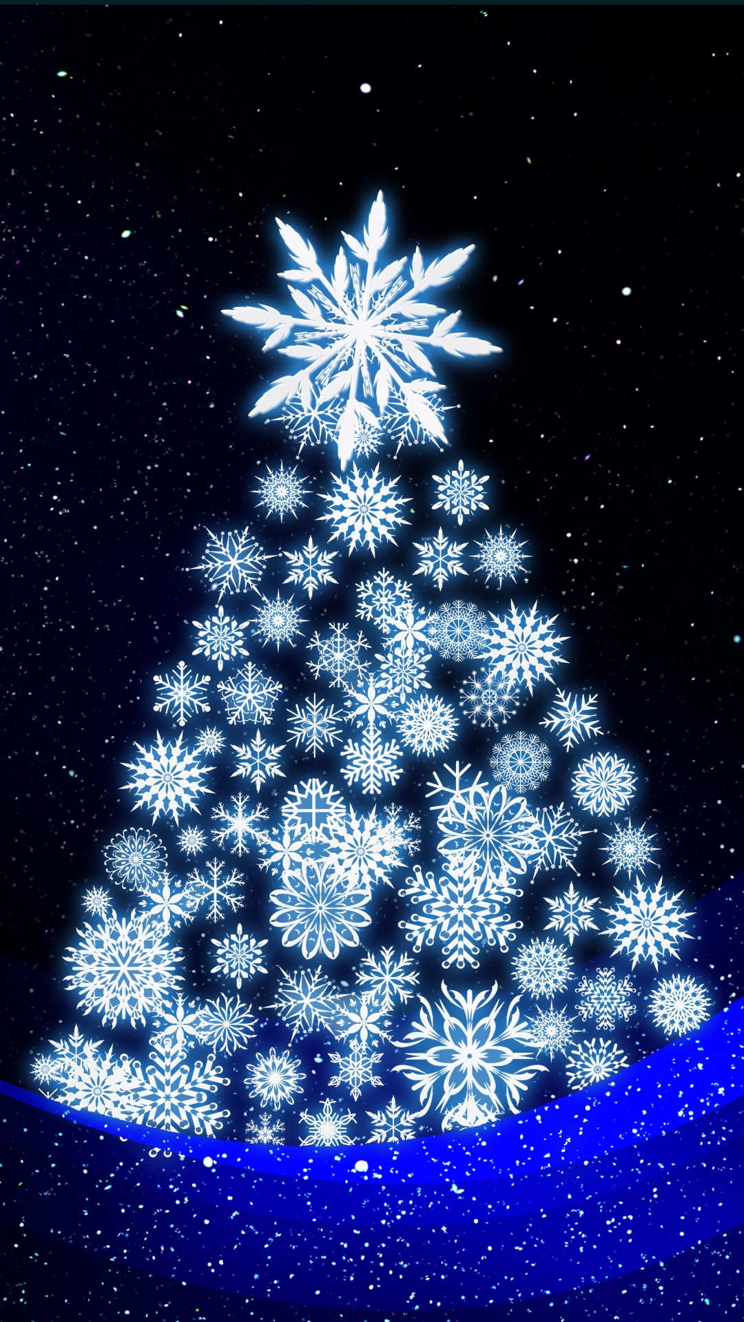 Descarga gratuita de fondo de pantalla para móvil de Navidad, Día Festivo, Árbol De Navidad, Copo De Nieve, Destellos.