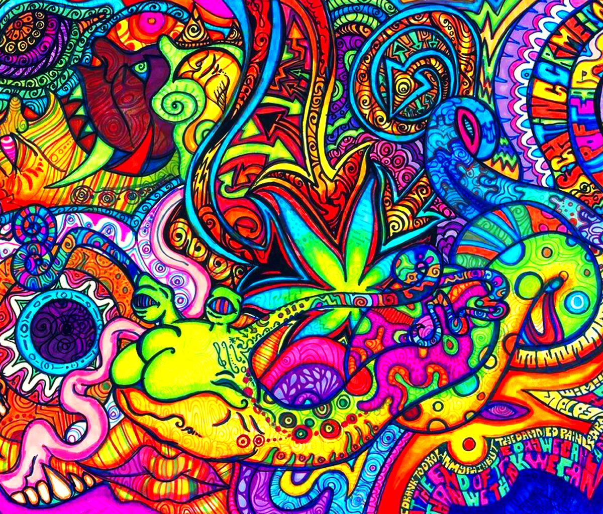 Free download wallpaper Rainbow, Bright, Colors, Artistic, Psychedelic, Trippy on your PC desktop