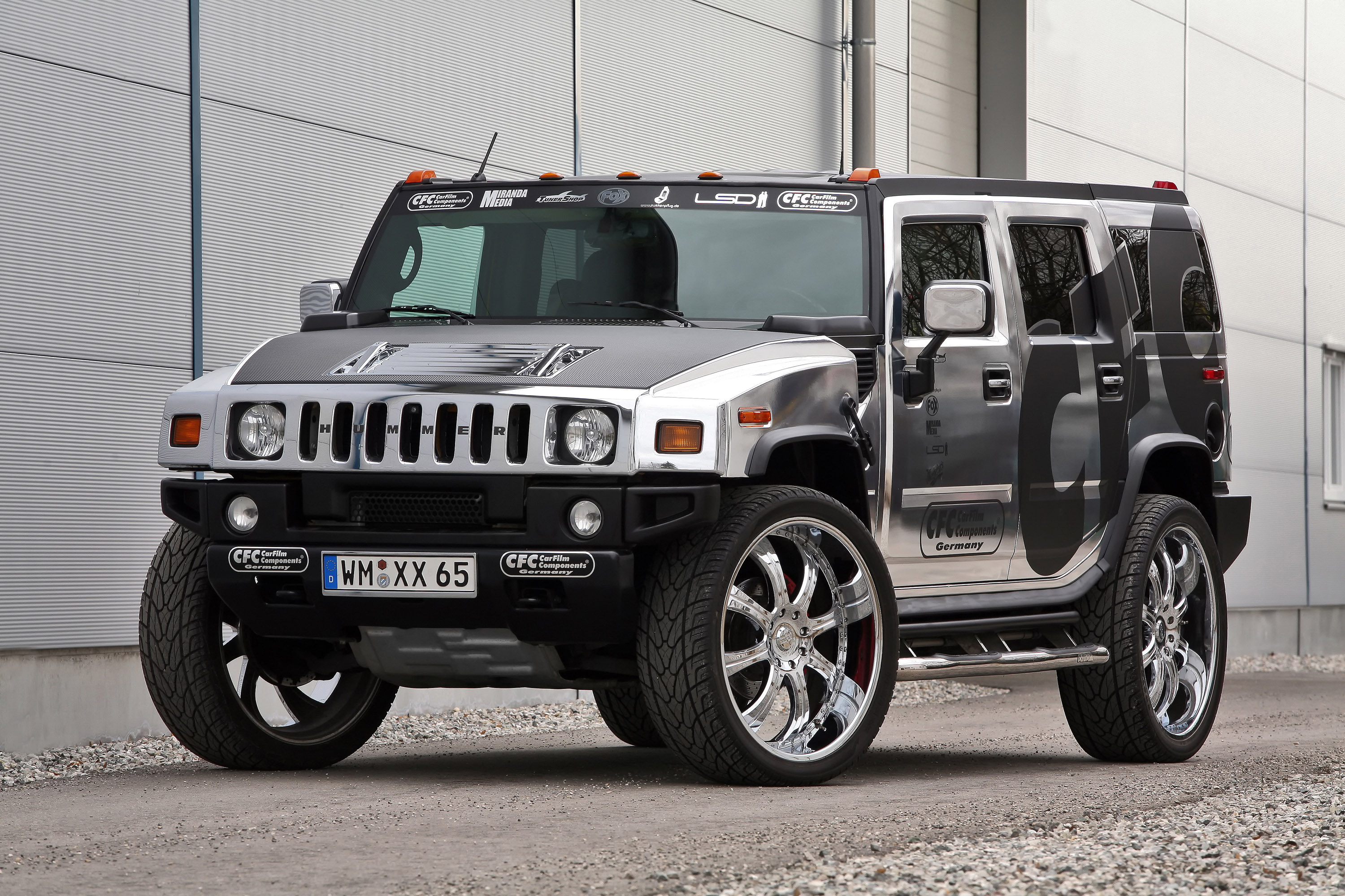 h2, cars, hummer, side view, cfc