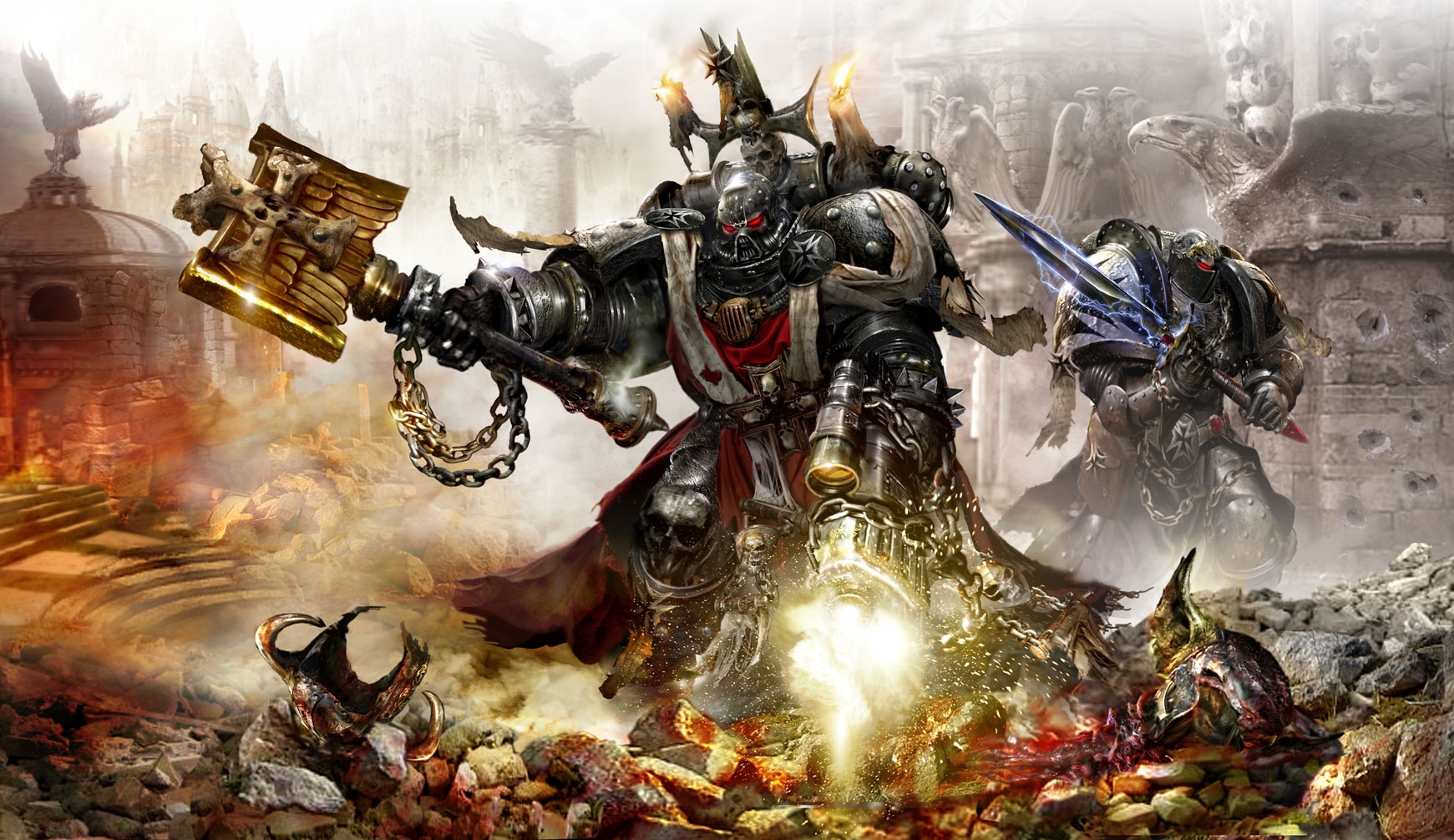Download mobile wallpaper Fantasy, Warrior, Warhammer, Video Game, Sci Fi for free.