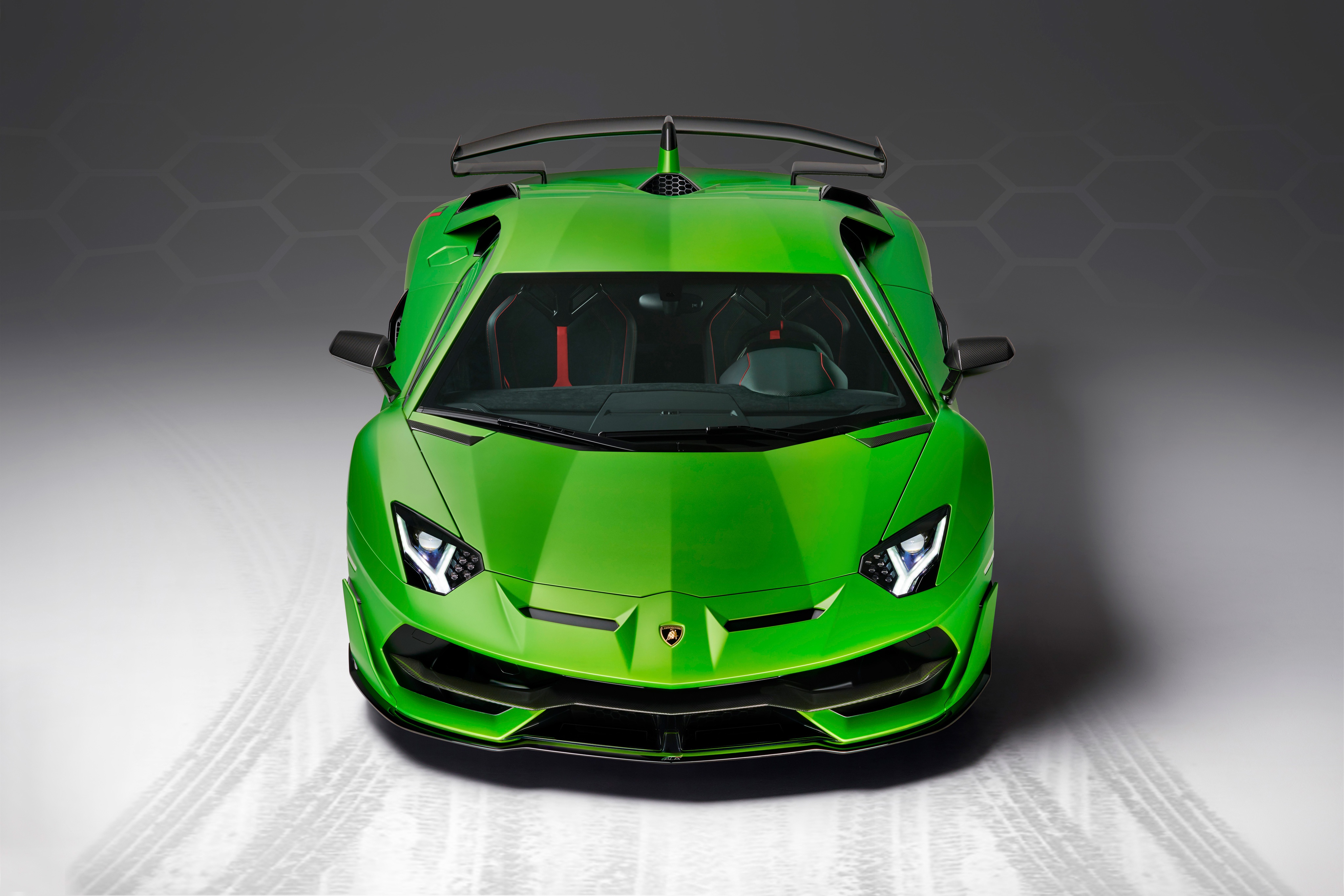Baixar papel de parede para celular de Lamborghini, Carro, Super Carro, Lamborghini Aventador, Veículos, Carro Verde, Lamborghini Aventador Svj gratuito.