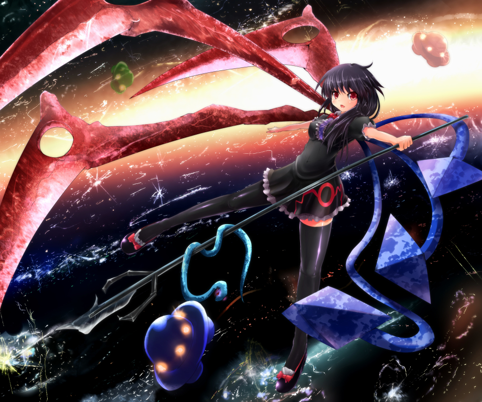 Free download wallpaper Anime, Touhou, Nue Houjuu on your PC desktop