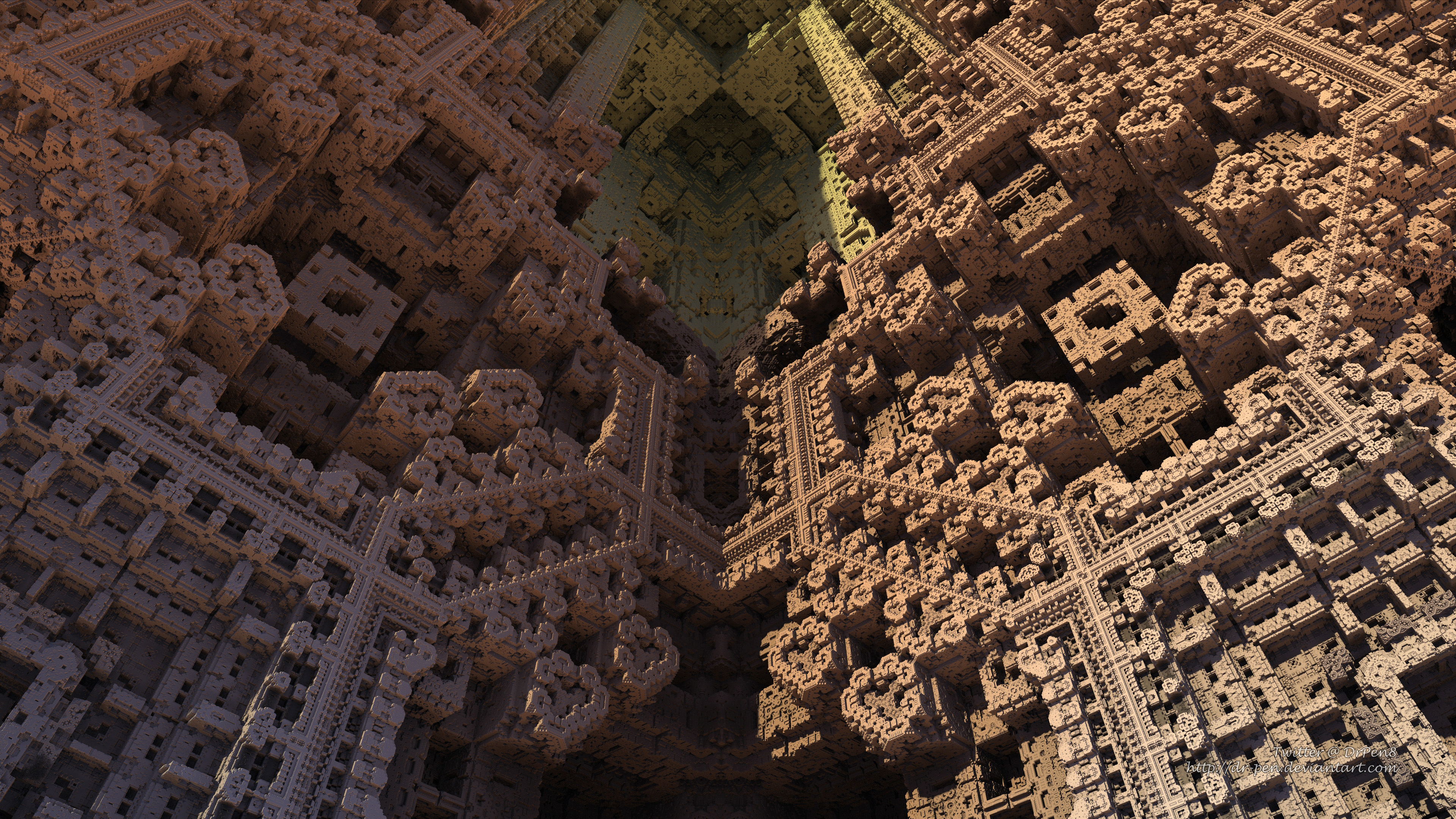 mandelbulb 3d, abstract, fractal, 3d, brown, cgi, geometry