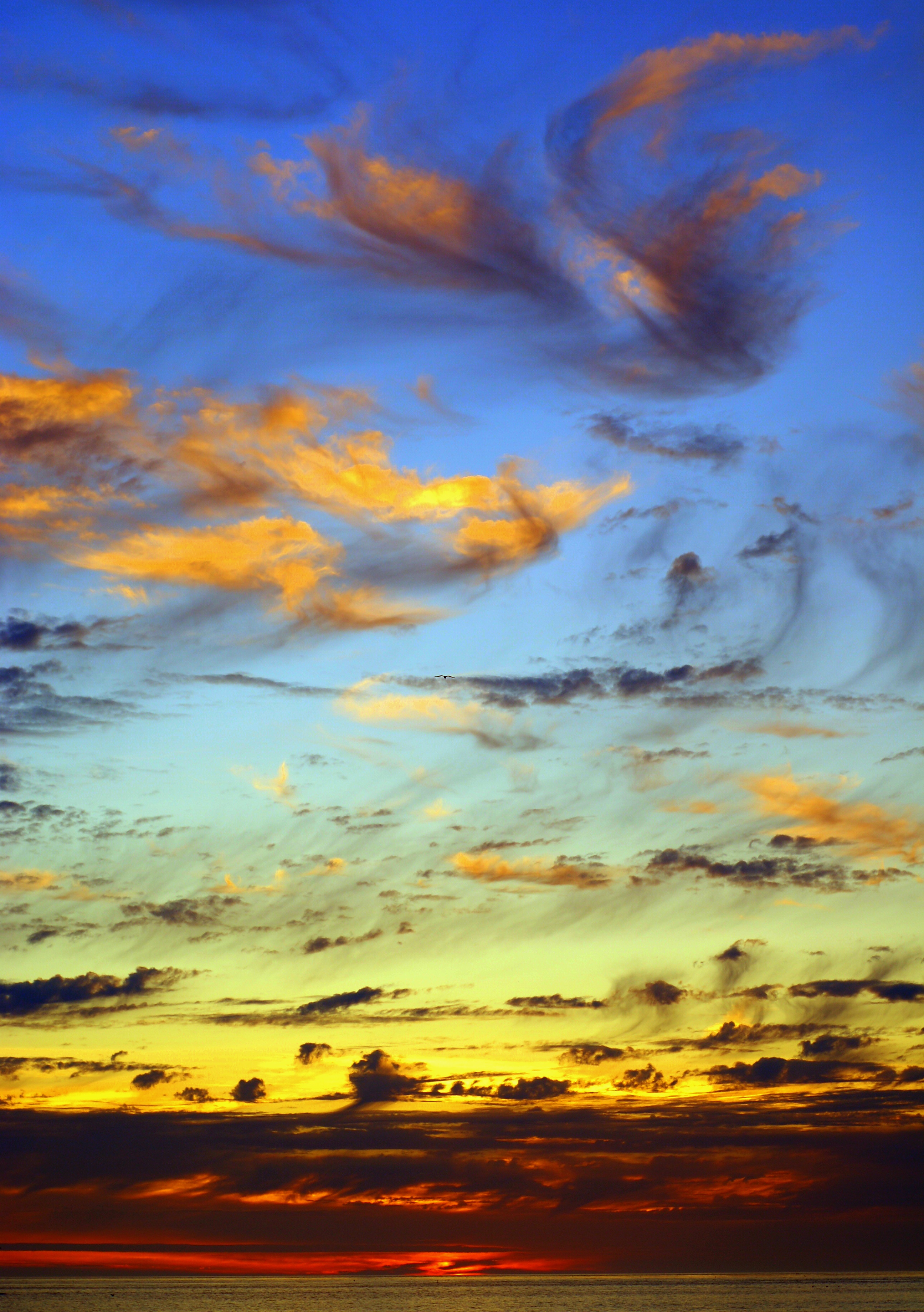 Laden Sie das Sky, Sun, Clouds, Horizont, Natur-Bild kostenlos auf Ihren PC-Desktop herunter