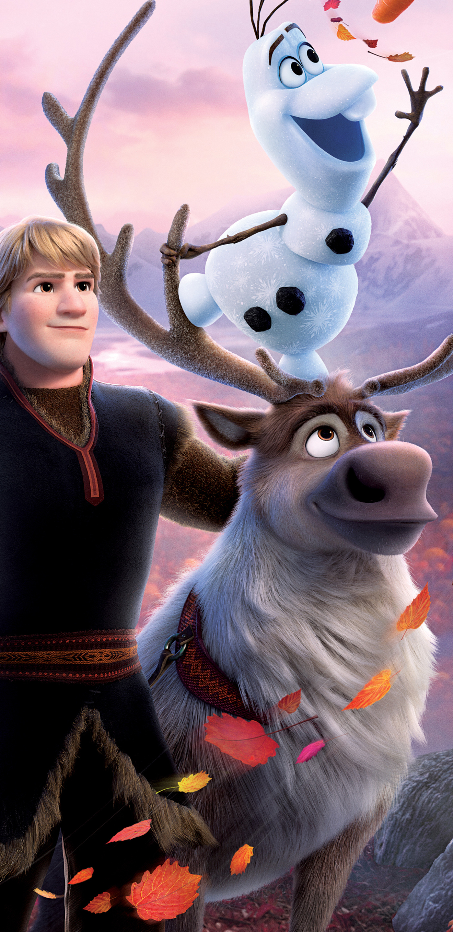 Download mobile wallpaper Movie, Kristoff (Frozen), Olaf (Frozen), Sven (Frozen), Frozen 2 for free.