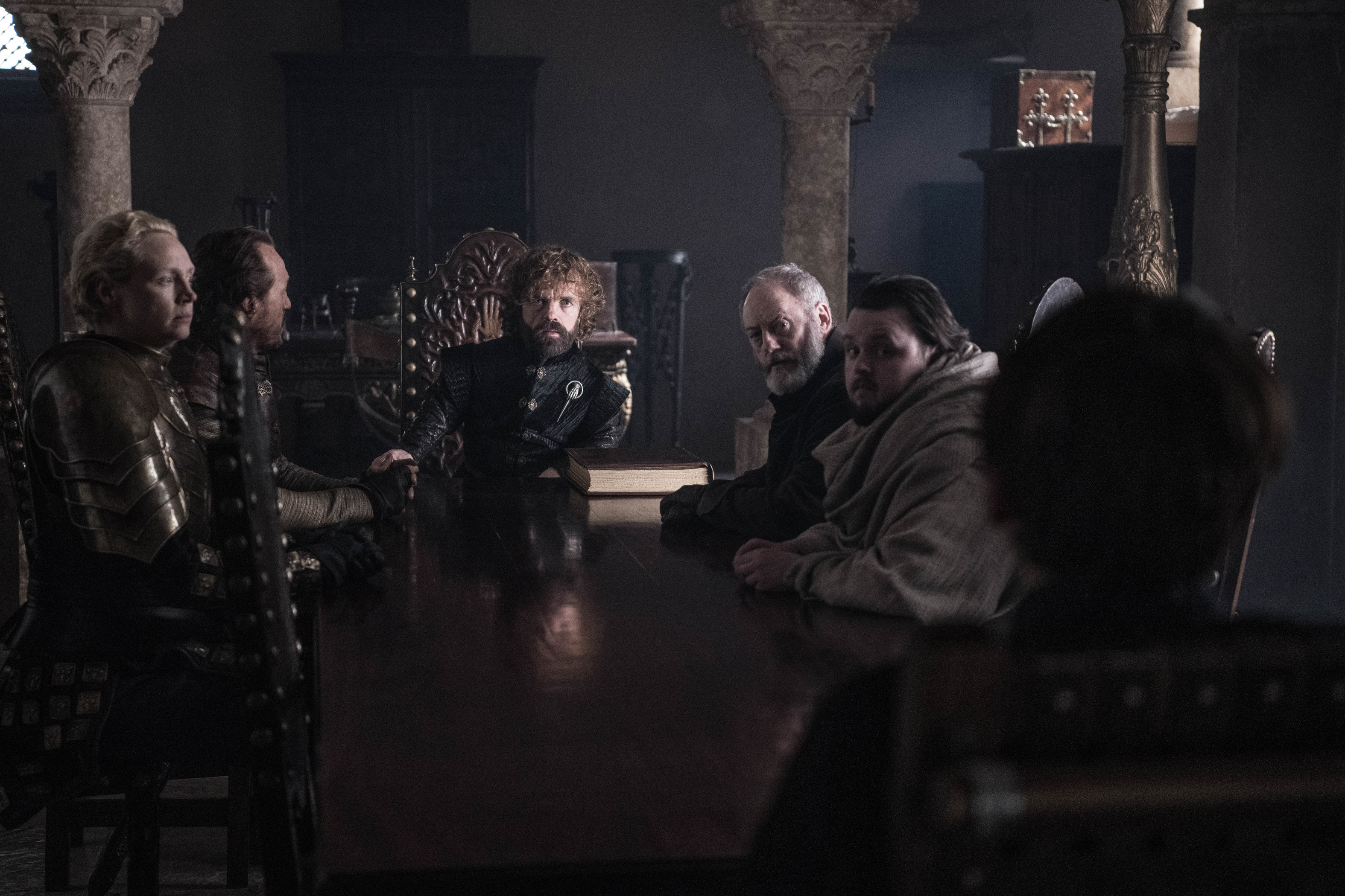 Download mobile wallpaper Game Of Thrones, Tv Show, Peter Dinklage, Tyrion Lannister, Brienne Of Tarth, Davos Seaworth, Gwendoline Christie, Liam Cunningham, Samwell Tarly, John Bradley for free.