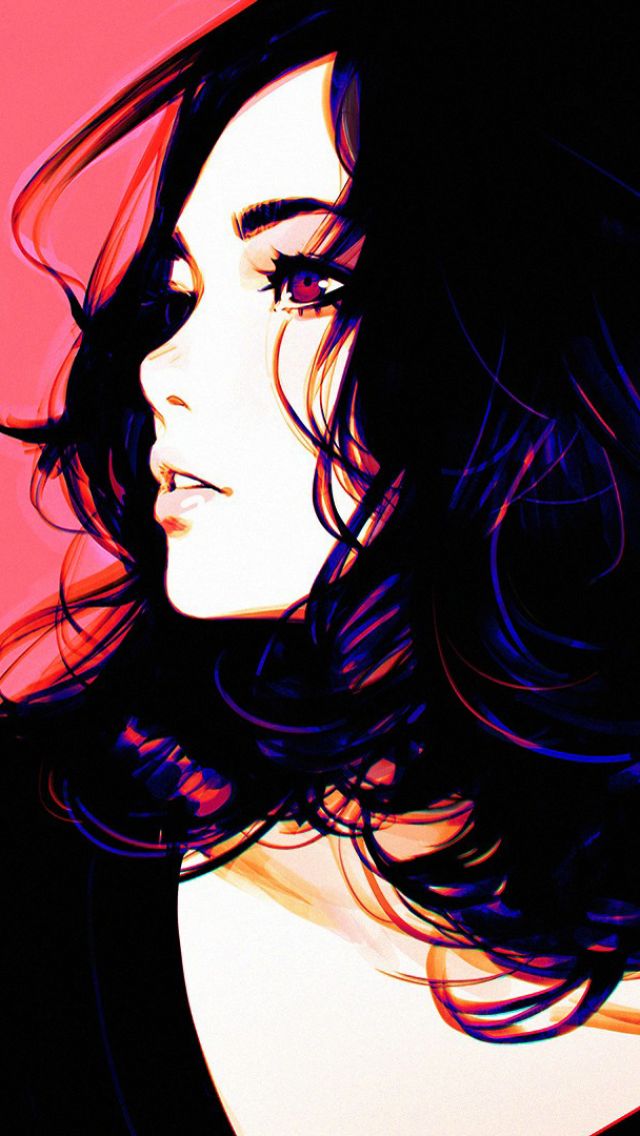 Download mobile wallpaper Drawing, Artistic, Purple Eyes for free.