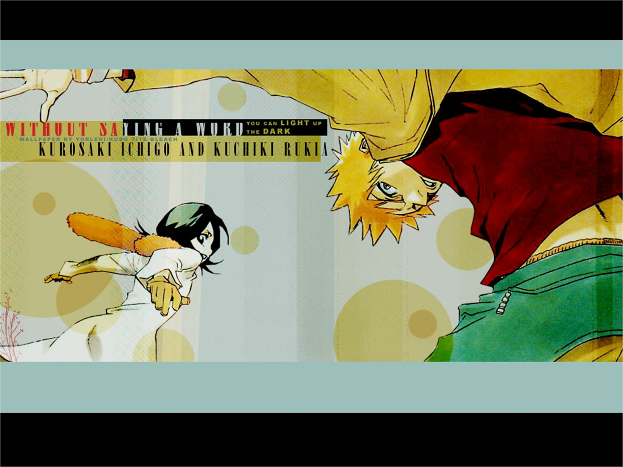 Free download wallpaper Anime, Bleach, Rukia Kuchiki, Ichigo Kurosaki on your PC desktop