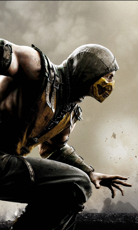 Descarga gratuita de fondo de pantalla para móvil de Mortal Kombat, Sudadera, Daga, Videojuego, Mascara, Escorpión (Mortal Kombat), Mascarilla.