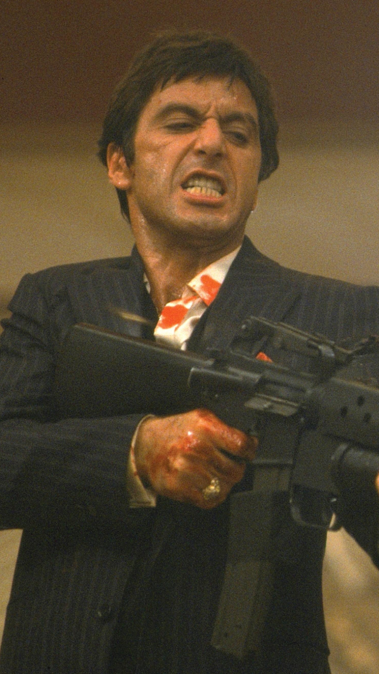 Handy-Wallpaper Pistole, Filme, Scarface: Toni Das Narbengesicht, Al Pacino, Tony Montana kostenlos herunterladen.