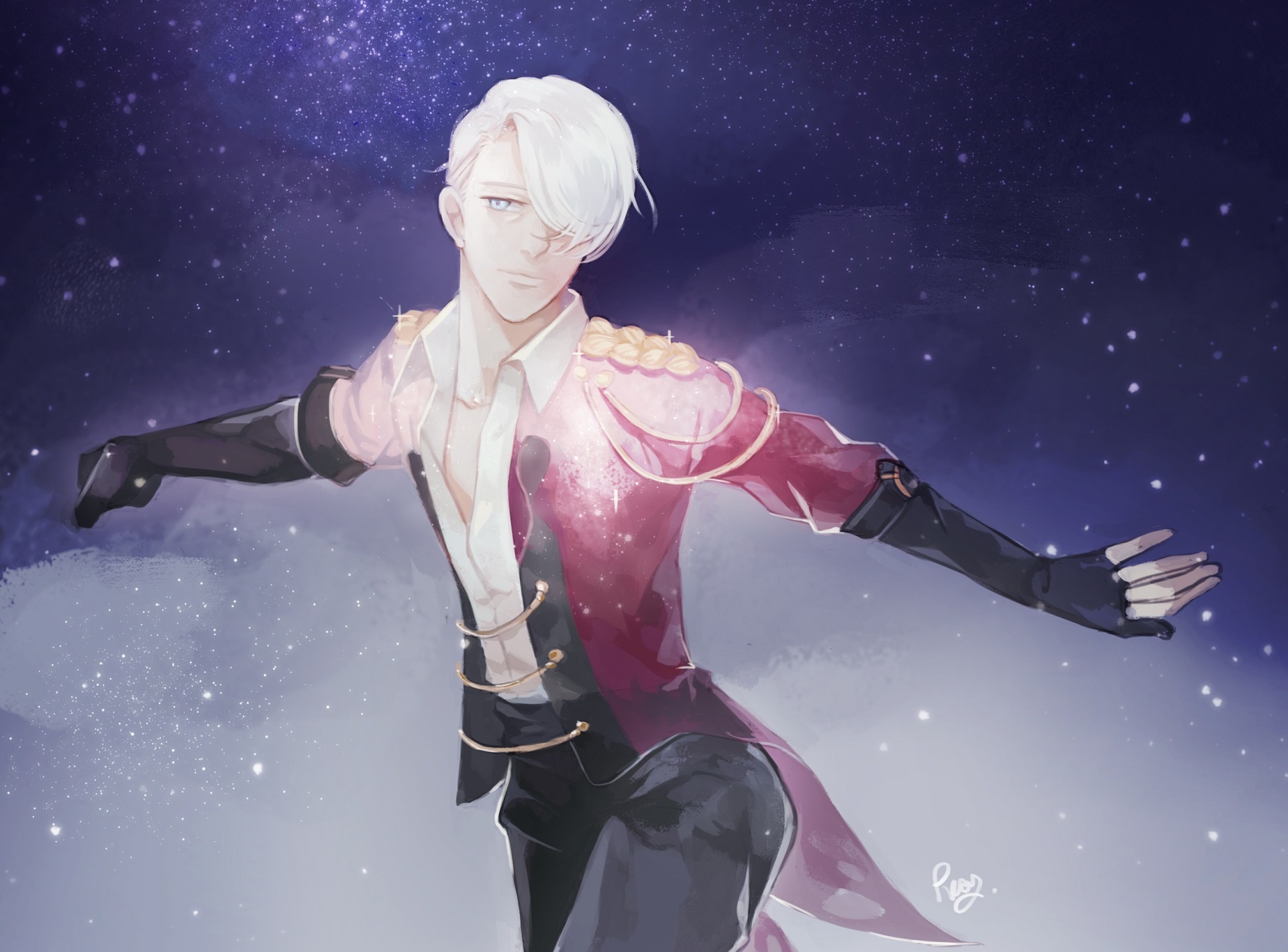 Free download wallpaper Anime, Victor Nikiforov, Yuri!!! On Ice on your PC desktop