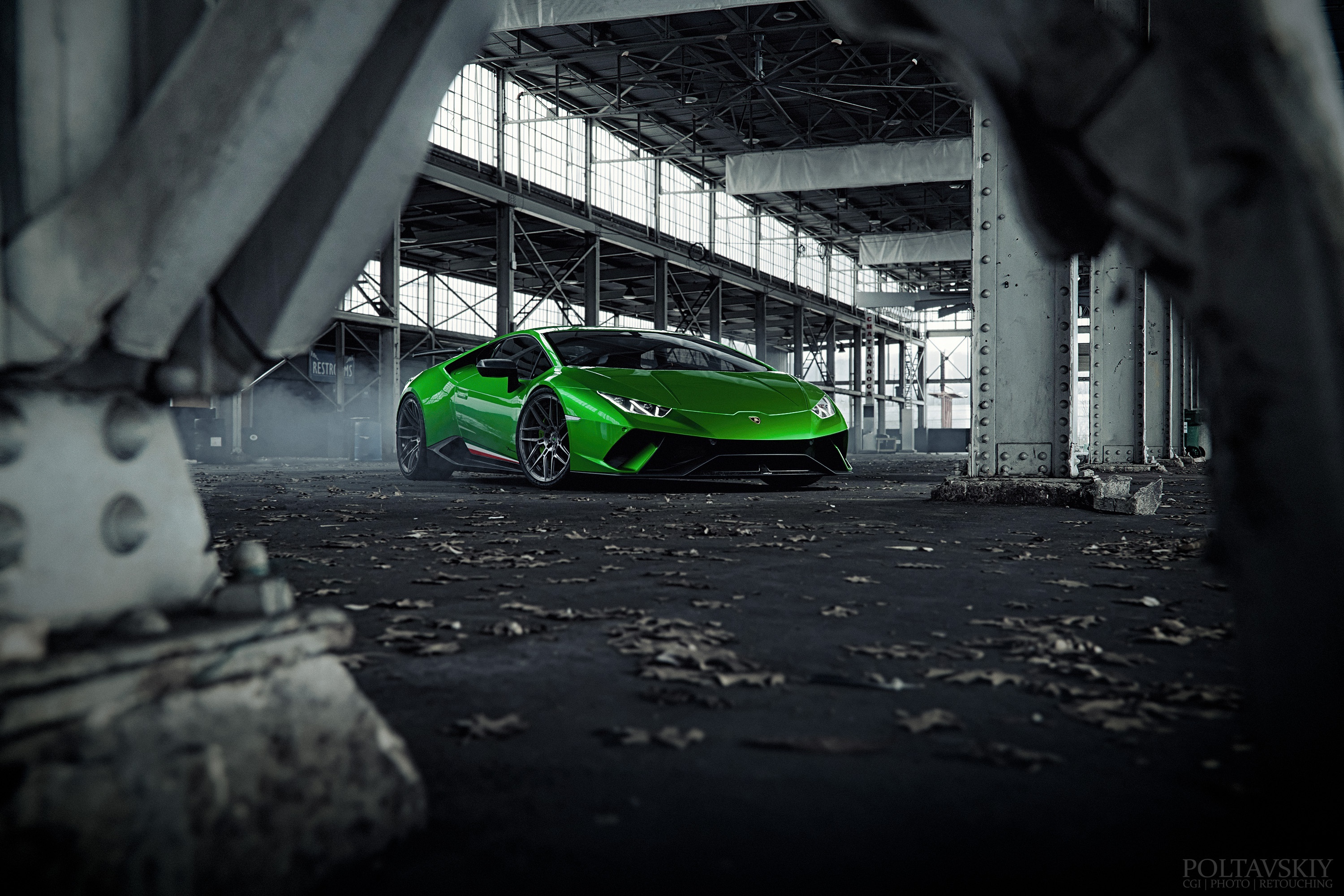 Laden Sie das Lamborghini, Autos, Supersportwagen, Fahrzeuge, Grünes Auto, Lamborghini Huracán Performante-Bild kostenlos auf Ihren PC-Desktop herunter