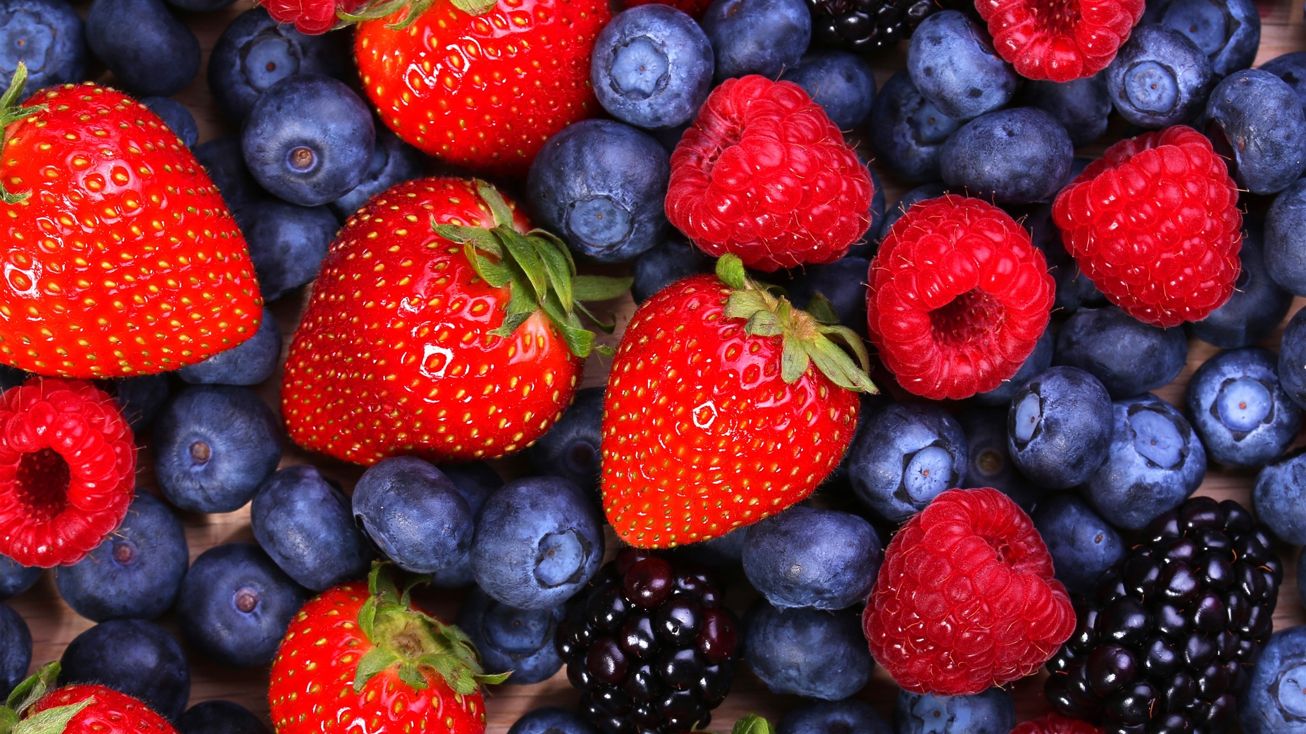 Download mobile wallpaper Fruits, Food, Strawberry, Raspberry, Blackberry, Fruit for free.