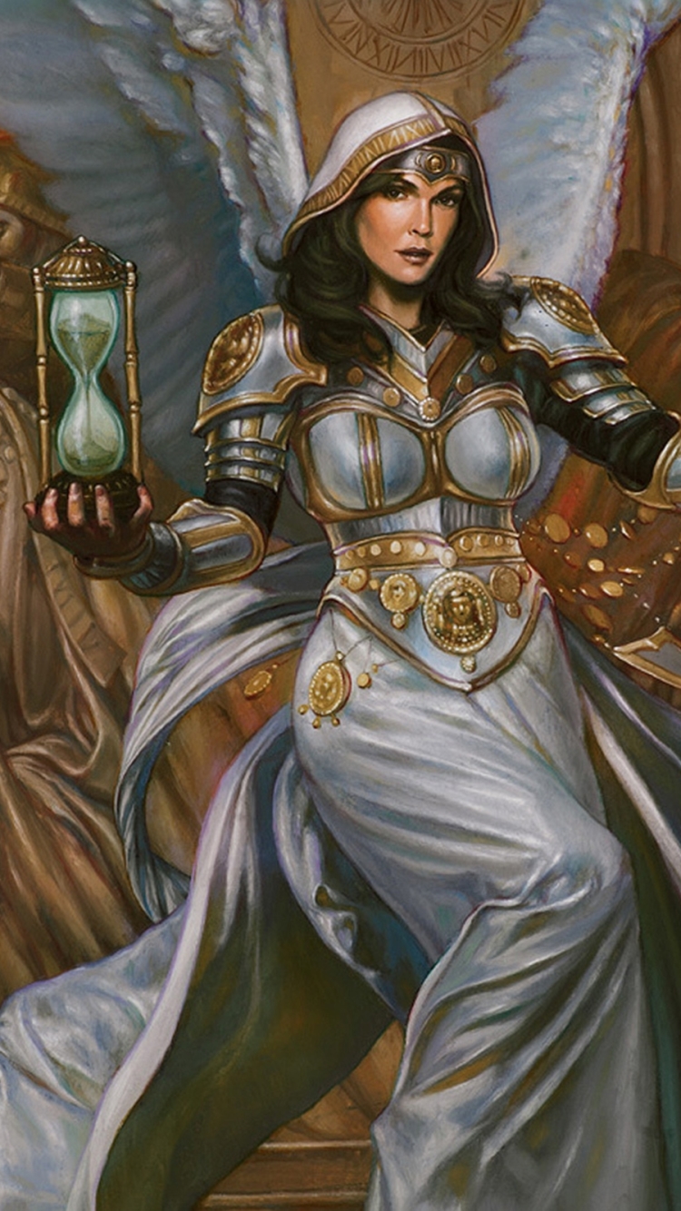 Download mobile wallpaper Fantasy, Game, Angel, Sword, Hourglass, Magic: The Gathering for free.