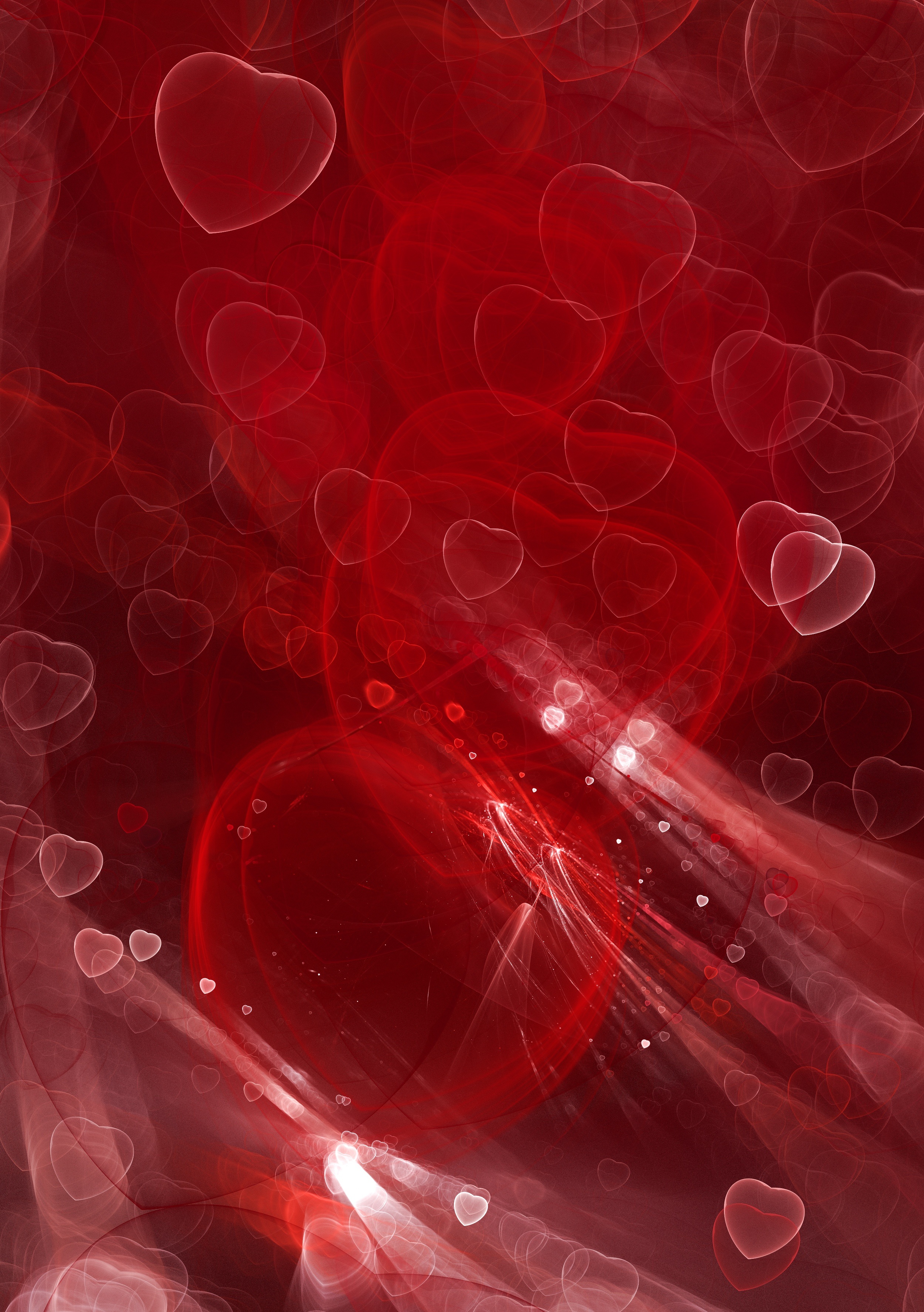 Free download wallpaper Shine, Brilliance, Hearts, Love, Fractal on your PC desktop
