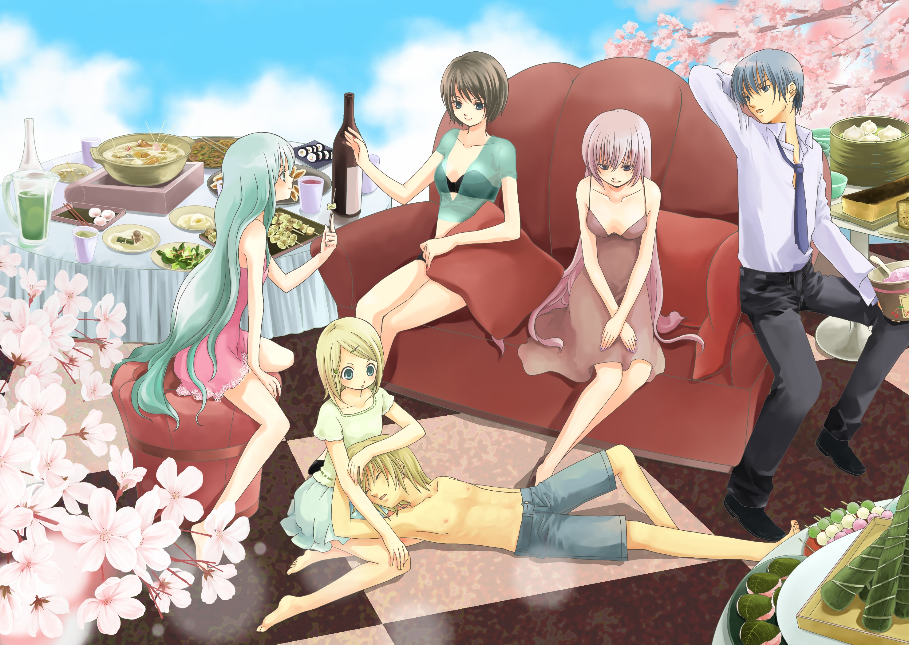 Descarga gratuita de fondo de pantalla para móvil de Vocaloid, Luka Megurine, Animado, Hatsune Miku, Rin Kagamine, Kaito (Vocaloid), Len Kagamine, Meiko (Vocaloid).