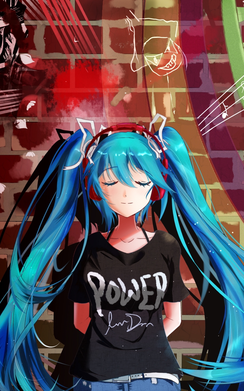 Handy-Wallpaper Vocaloid, Hatsune Miku, Animes kostenlos herunterladen.