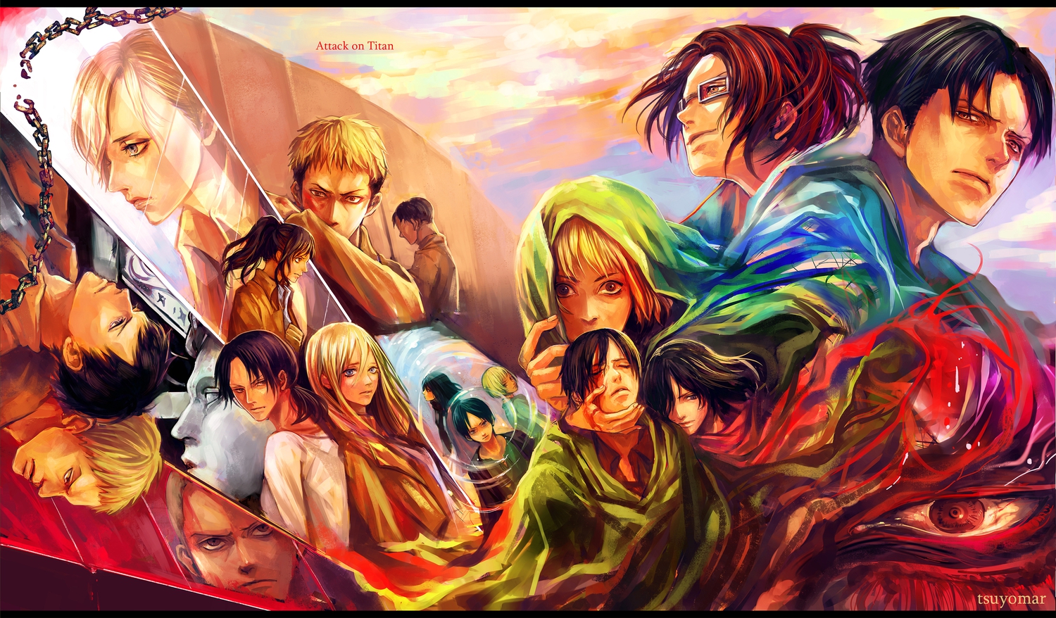 Handy-Wallpaper Attack On Titan, Animes kostenlos herunterladen.