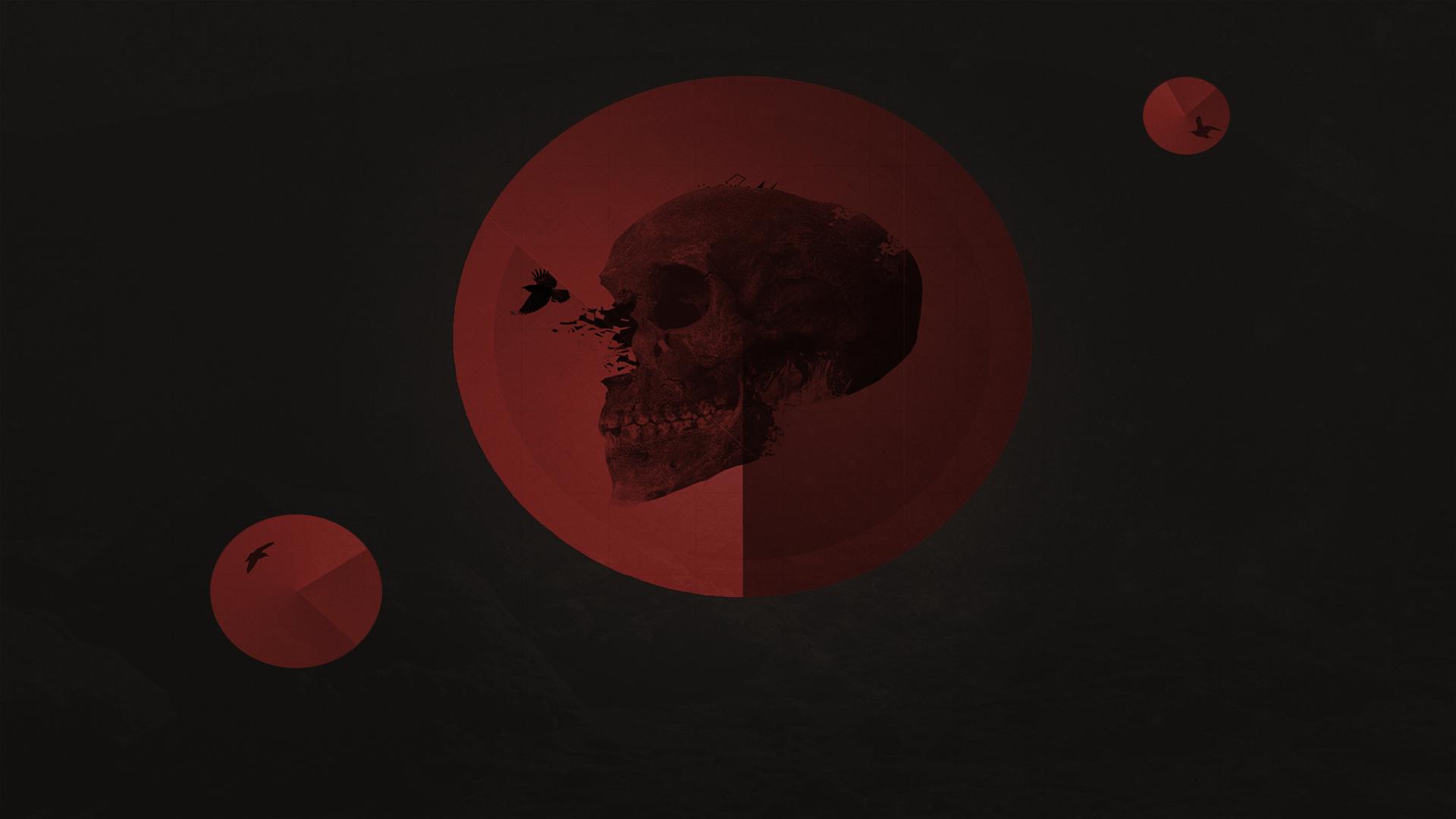 Free download wallpaper Dark, Skull on your PC desktop