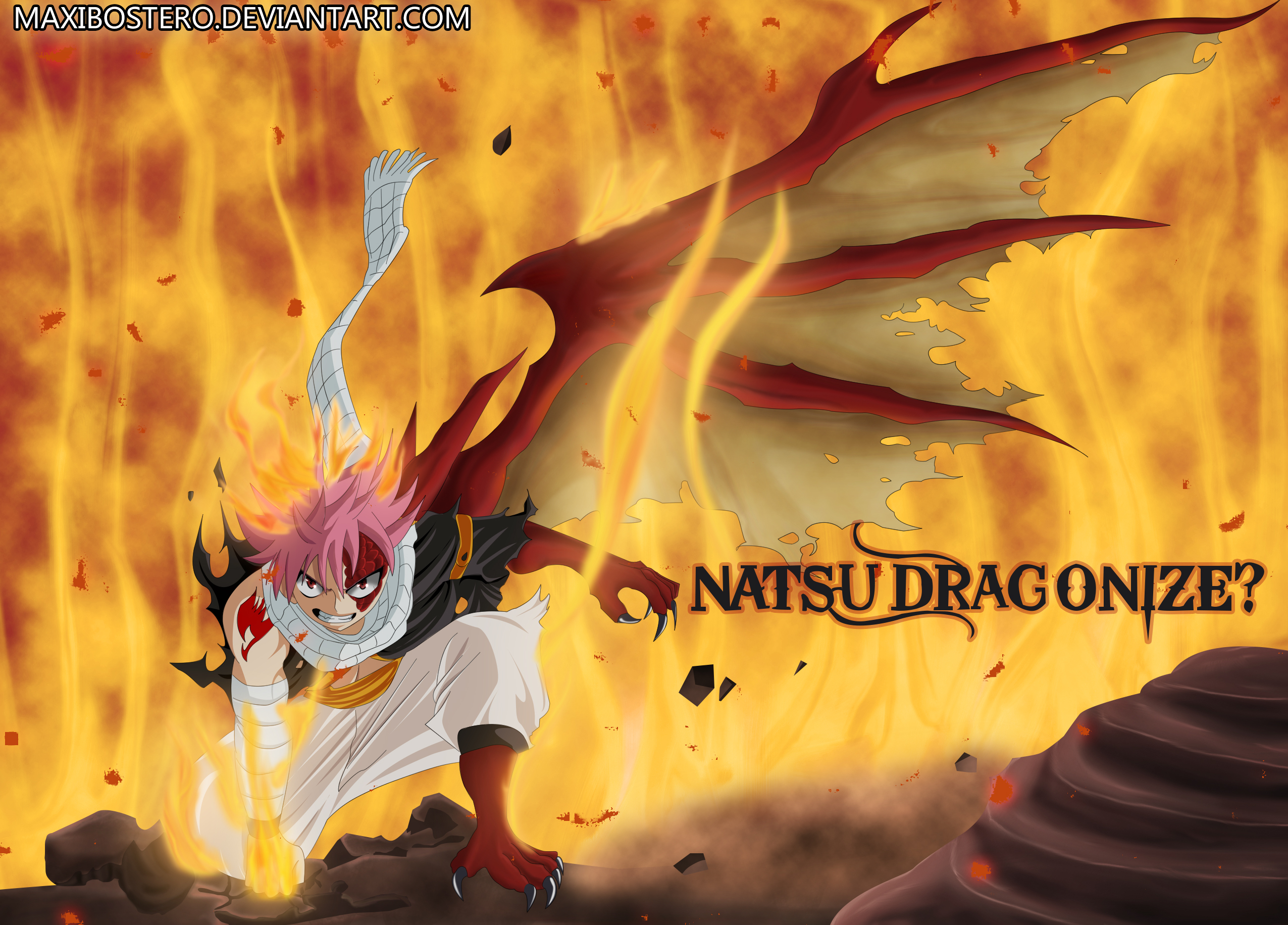 Download mobile wallpaper Anime, Fire, Pink Hair, Fairy Tail, Natsu Dragneel for free.