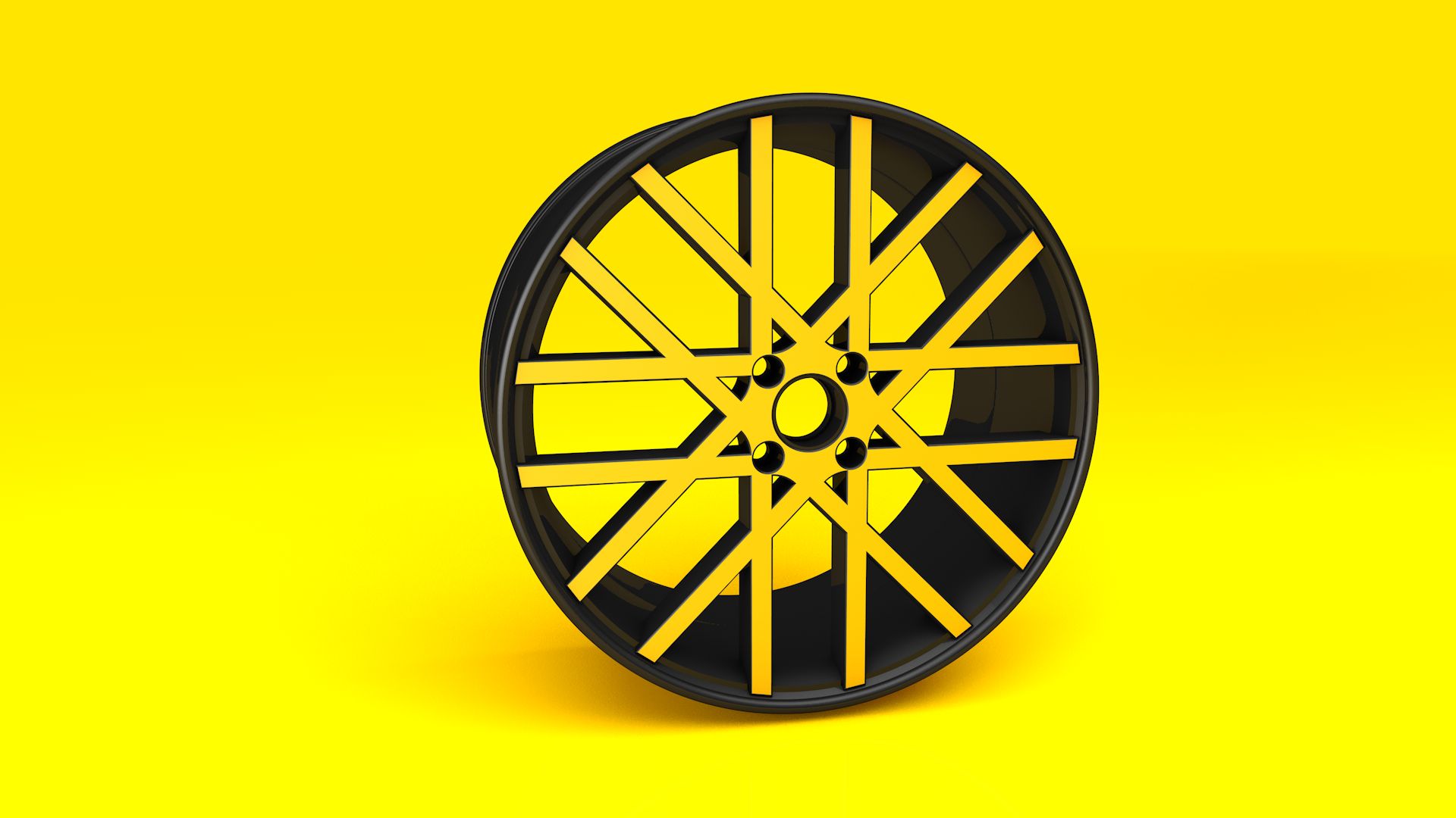 3d, vehicles, wheel, cgi, rim, yellow