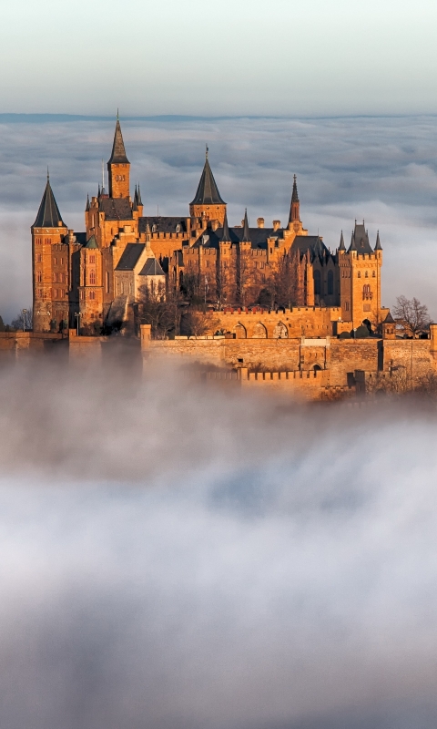 Handy-Wallpaper Schlösser, Menschengemacht, Burg Hohenzollern kostenlos herunterladen.