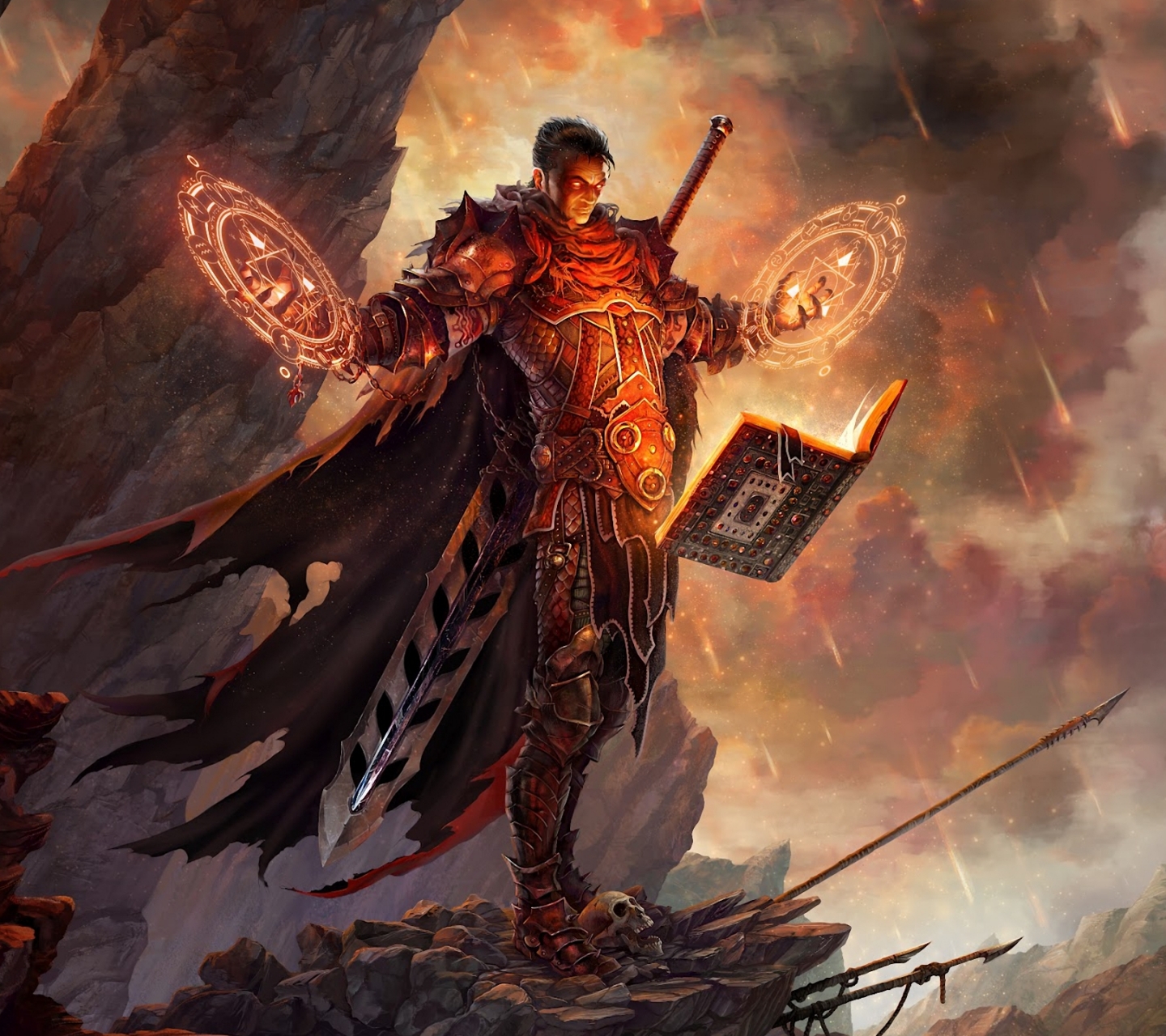Download mobile wallpaper Fantasy, Warrior, Sorcerer, Mage for free.