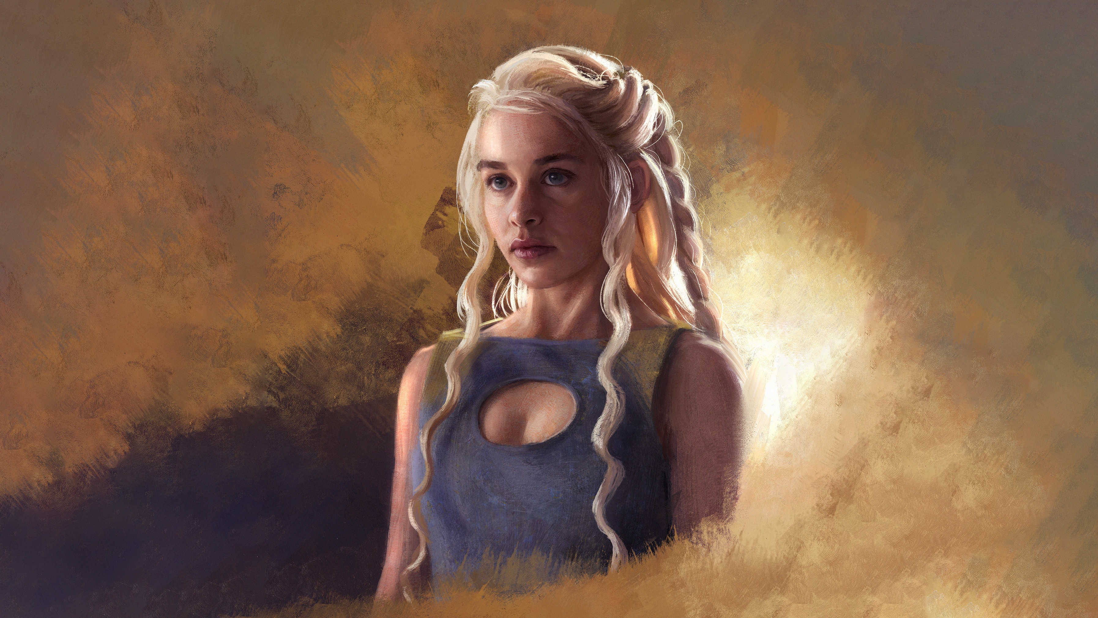 Handy-Wallpaper Blaue Augen, Blondinen, Fernsehserien, Lange Haare, Game Of Thrones: Das Lied Von Eis Und Feuer, Daenerys Targaryen, Emilia Clarke kostenlos herunterladen.