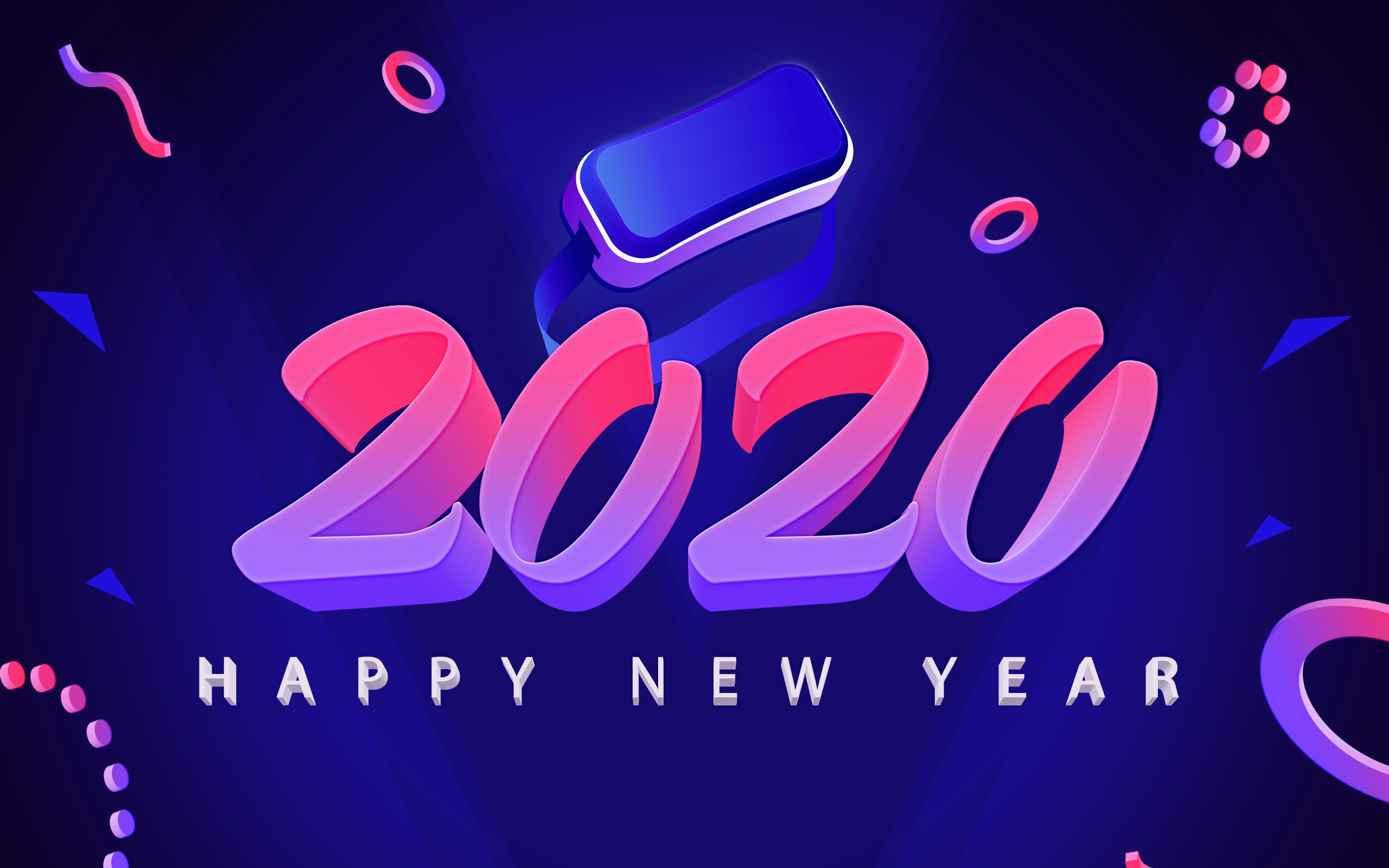 Скачать картинку Новый Год, Праздничные, С Новым Годом, Новый Год 2020 в телефон бесплатно.