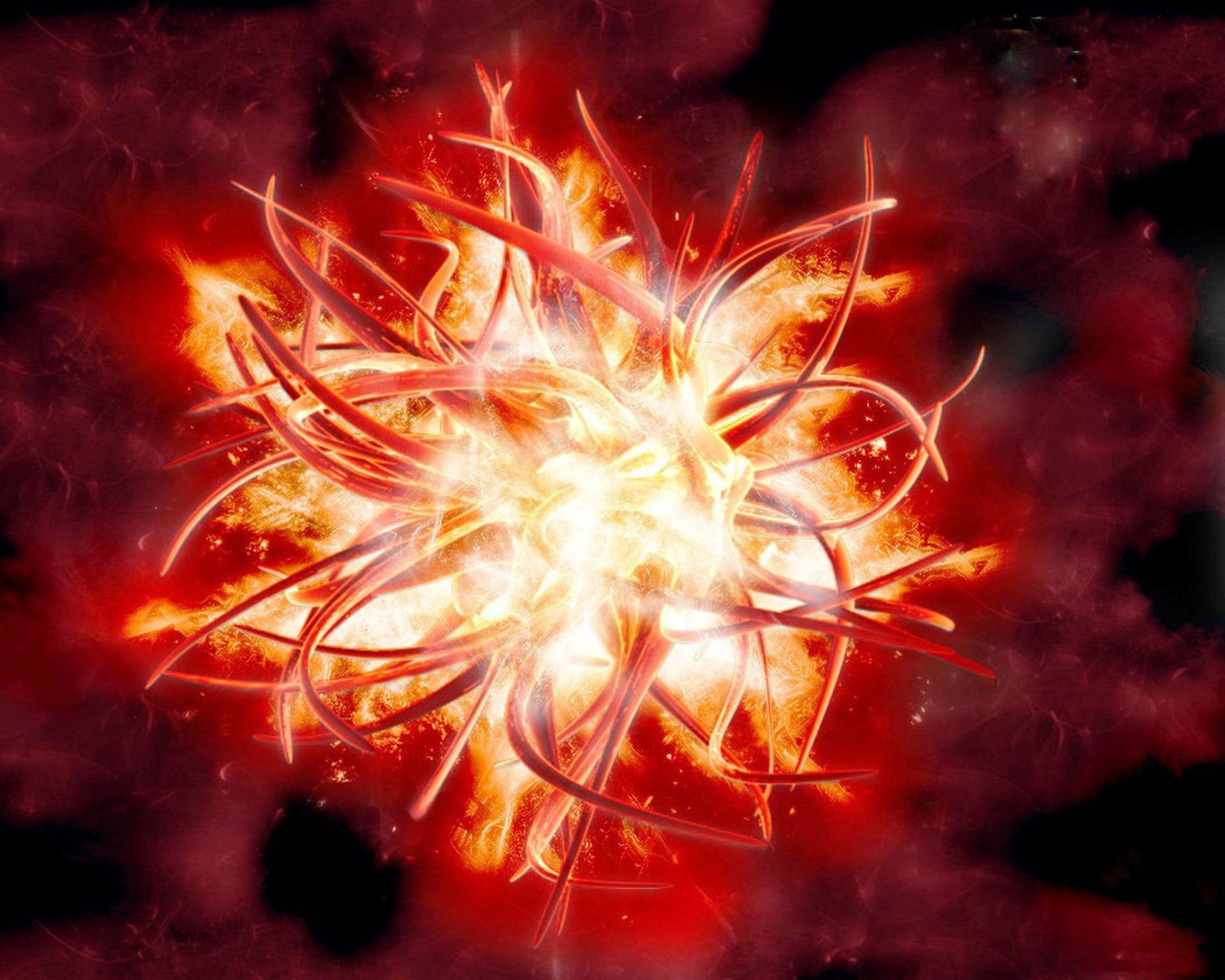 Download mobile wallpaper Fire, Flame, Artistic, Psychedelic, 3D Art for free.